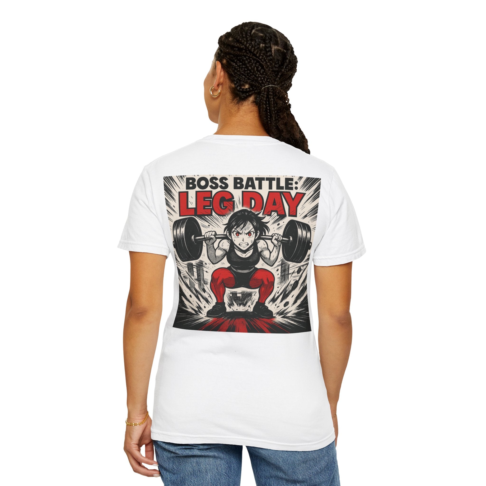 Boss Battle: Leg Day — Anime Female Gym T-Shirt