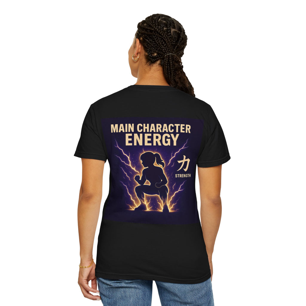 Main Character Energy Women’s Anime Gym T-Shirt — Strength (力)