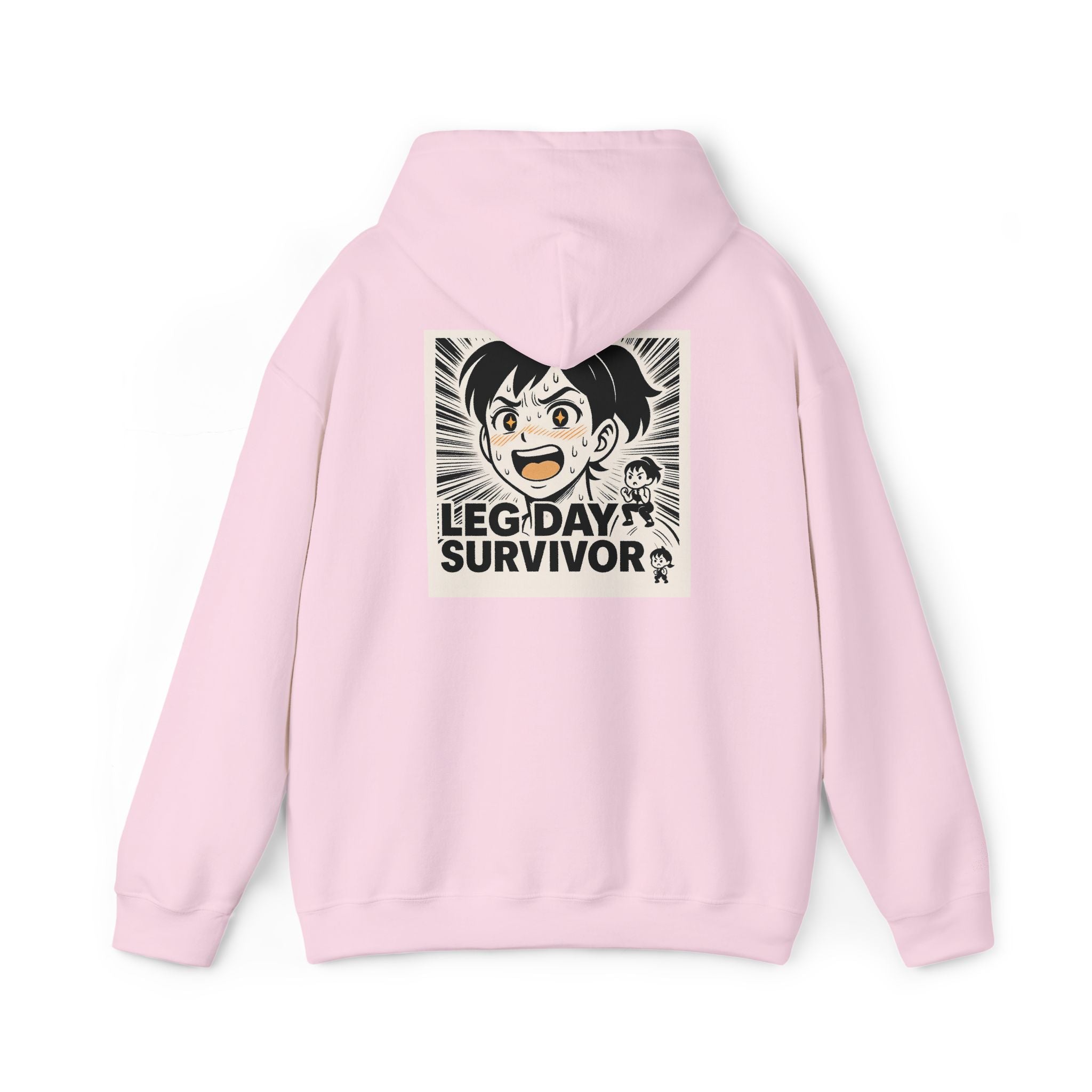 Leg Day Survivor Women’s Hoodie - Funny Gym Workout Anime Fitness Hoodie