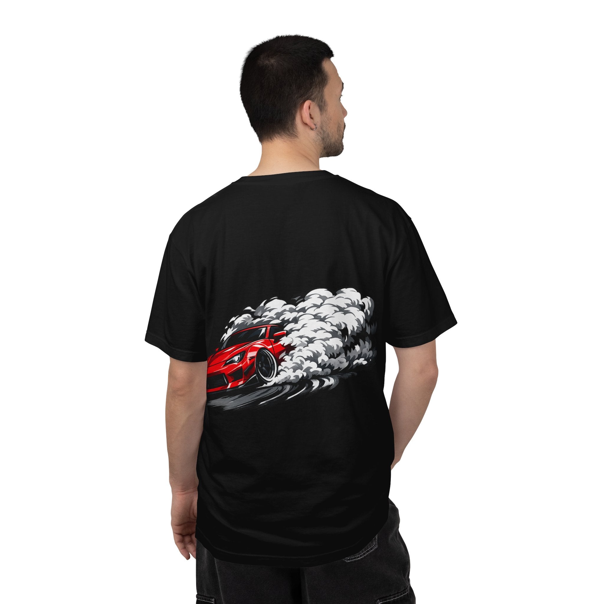 Red Fury Drift T-Shirt — Modified Wide-Body JDM Drift Car Design