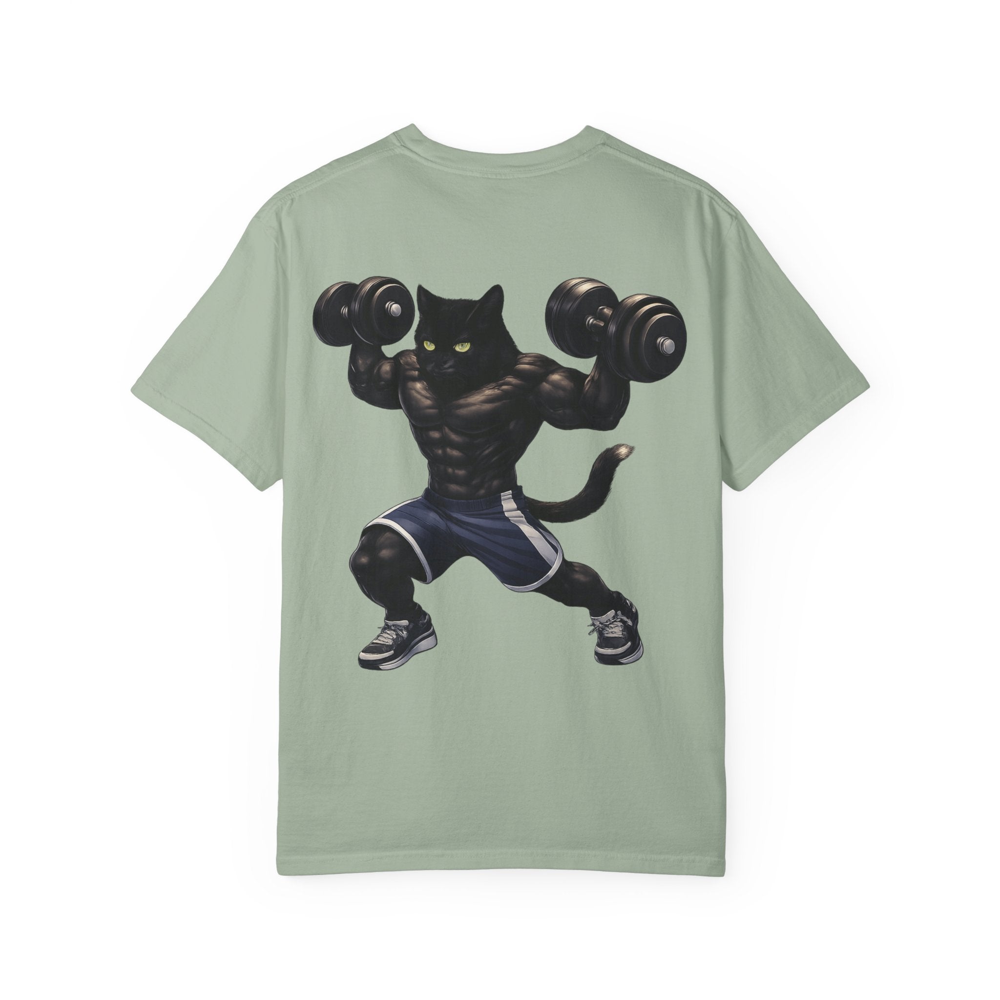 Gym Cat Shirt - Funny Workout Weightlifting T-Shirt - Fitness Lover Gift for Men Women