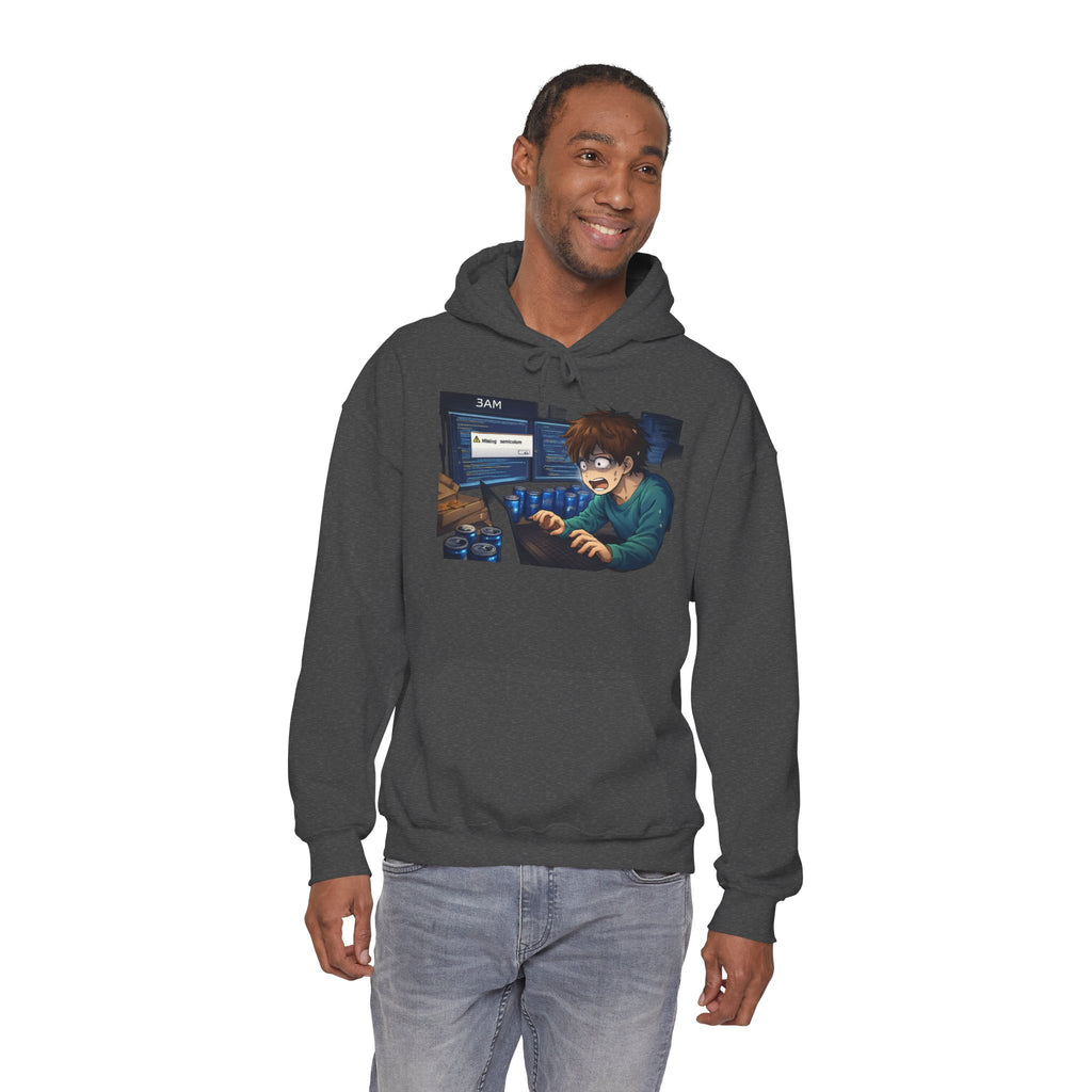 Missing Semicolon 3AM Programmer Hoodie - Developer Humor Gift
