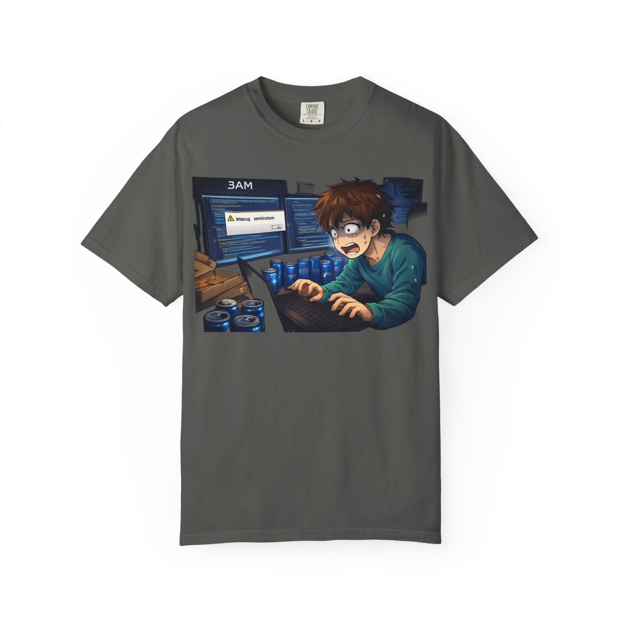 Missing Semicolon 3AM Programmer T-Shirt - Developer Humor Gift