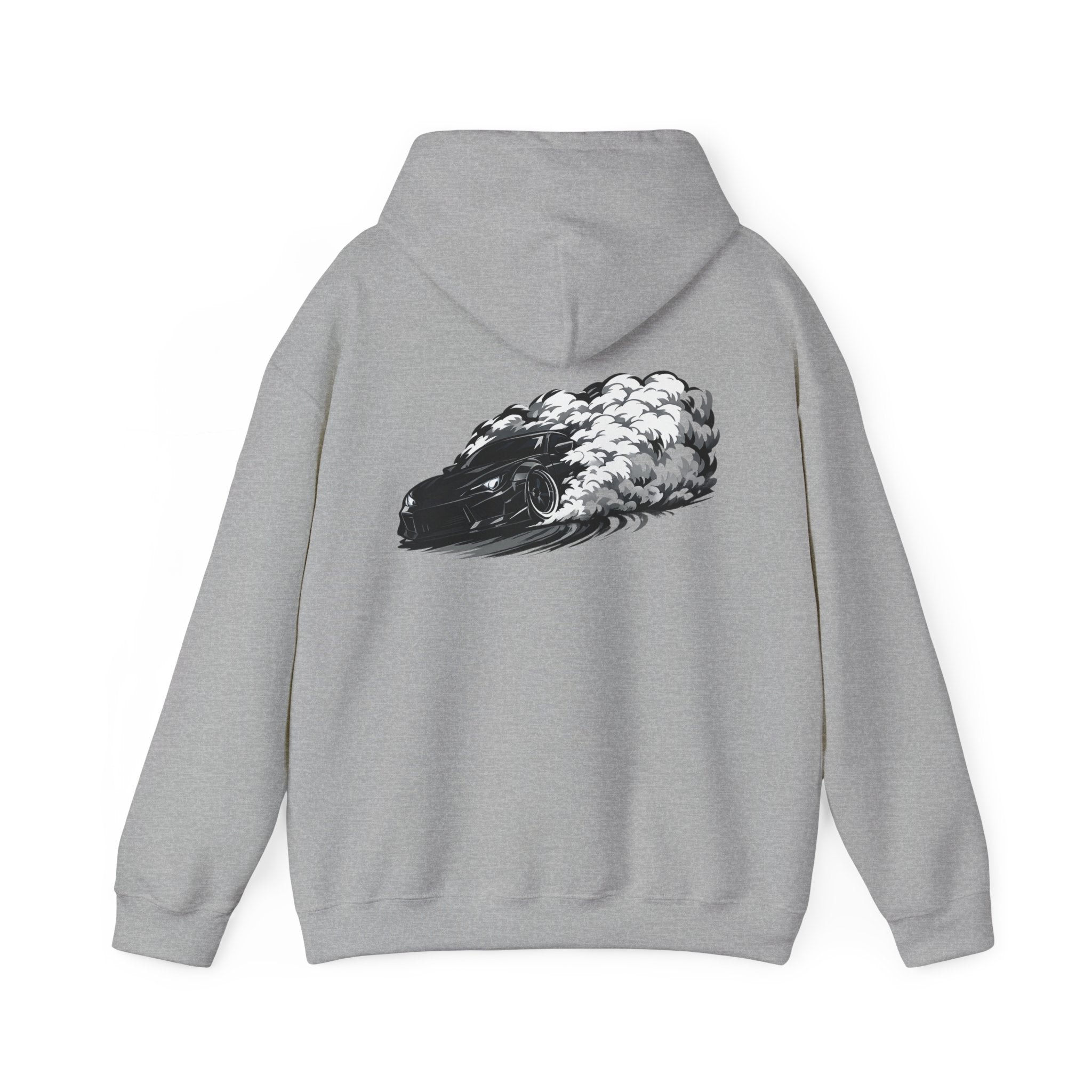 Shadow Drift Black Car Hoodie — Wide-Body Drift Design