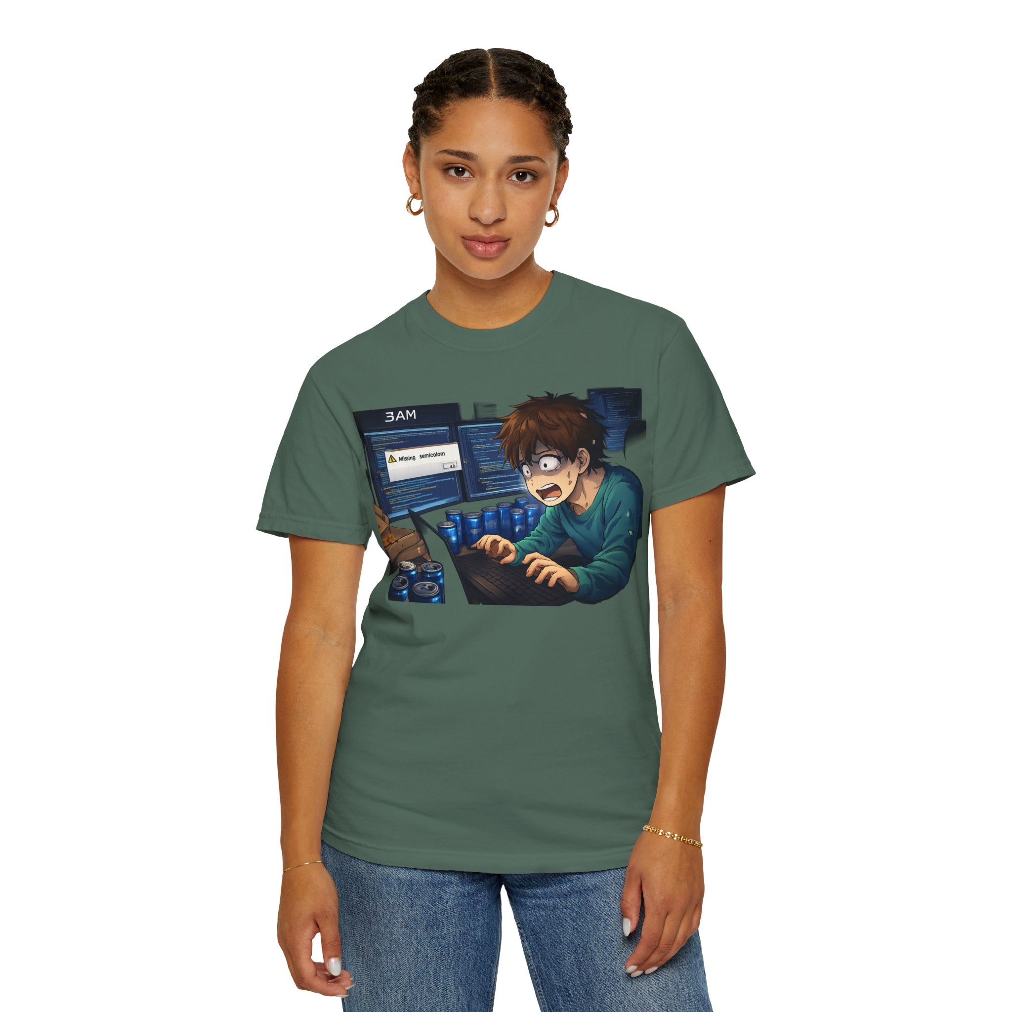 Missing Semicolon 3AM Programmer T-Shirt - Developer Humor Gift