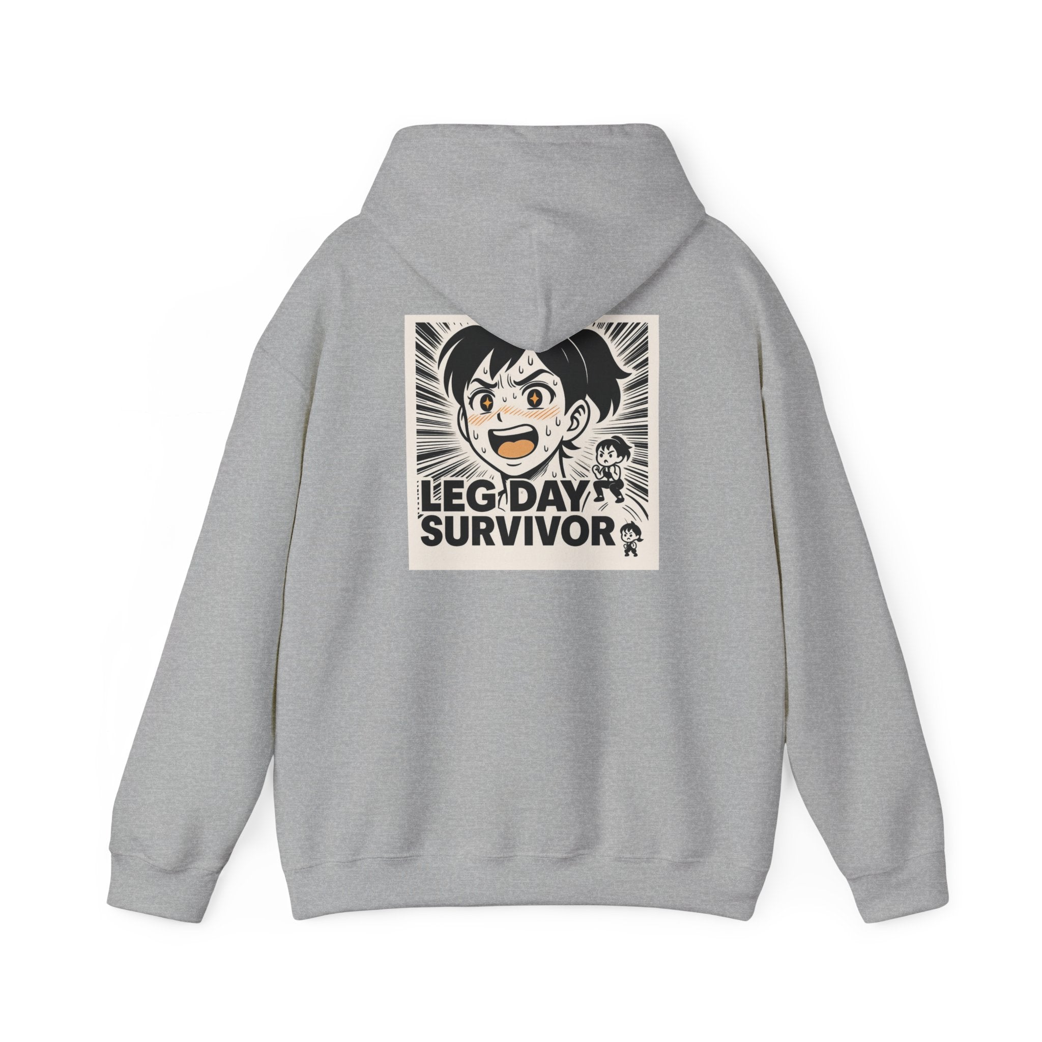 Leg Day Survivor Women’s Hoodie - Funny Gym Workout Anime Fitness Hoodie