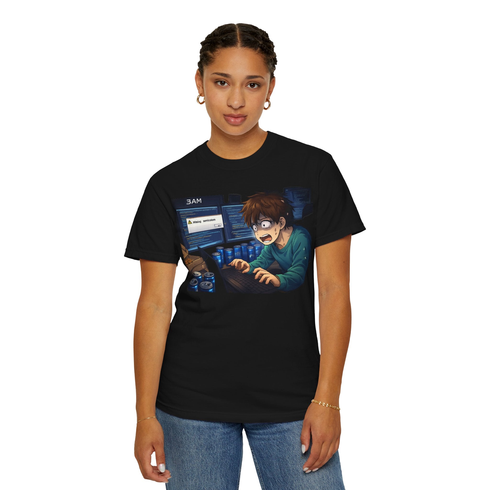Missing Semicolon 3AM Programmer T-Shirt - Developer Humor Gift