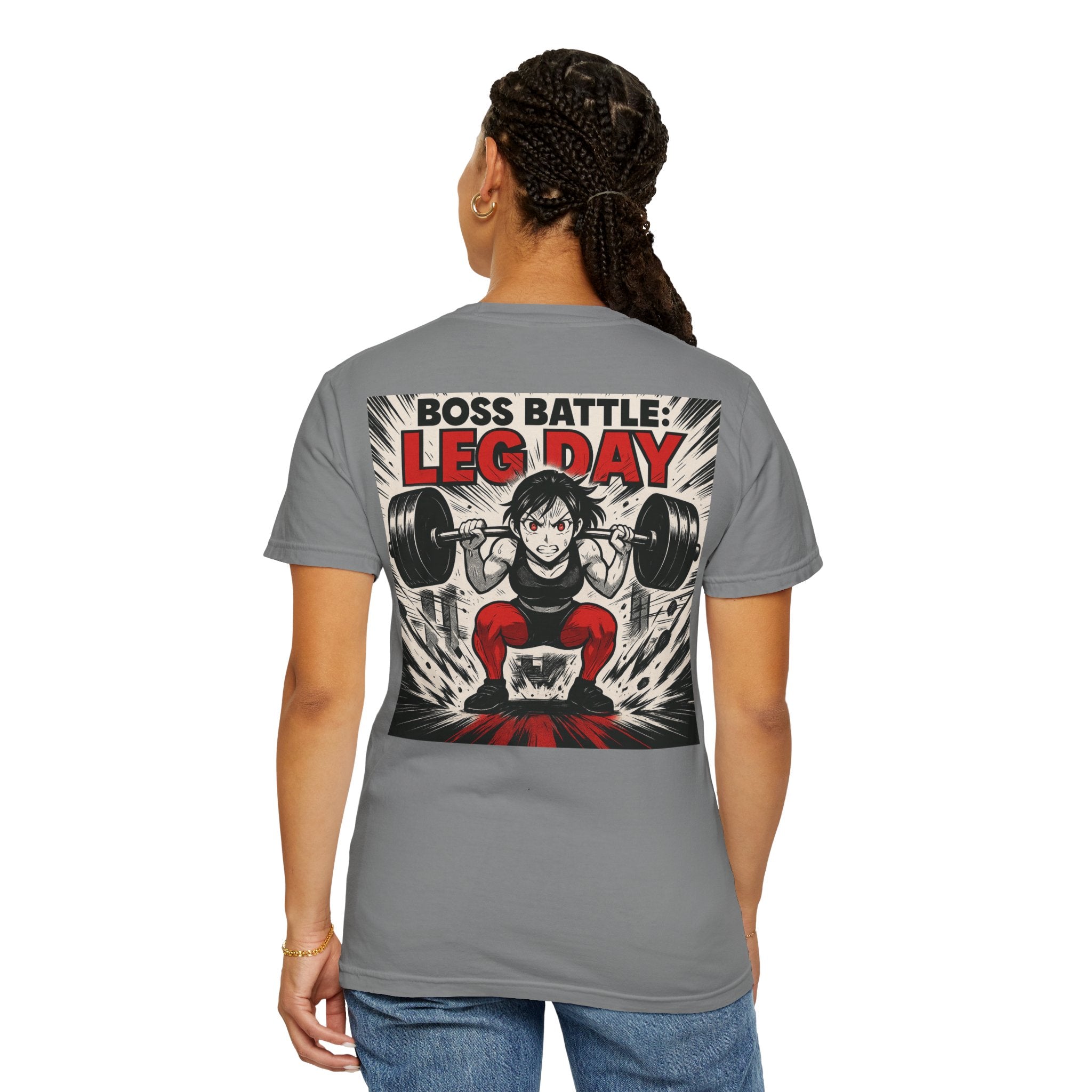 Boss Battle: Leg Day — Anime Female Gym T-Shirt