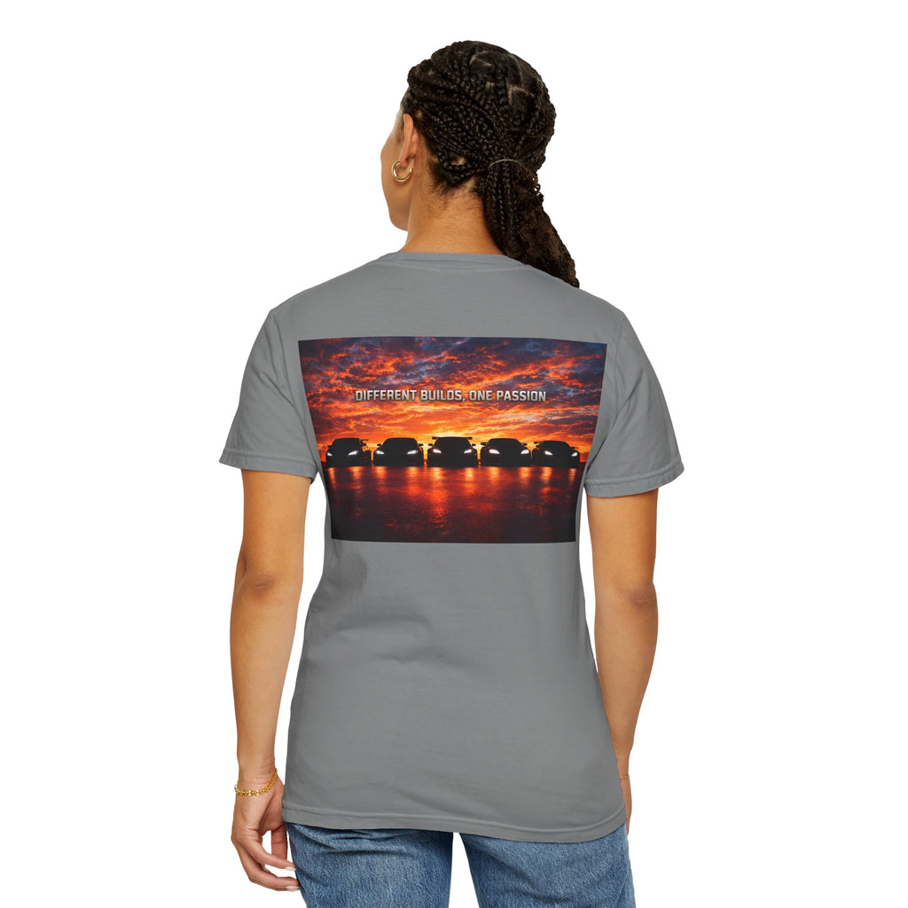 Car Enthusiast T-Shirt — "Different Builds, One Passion" JDM Tuning Tee