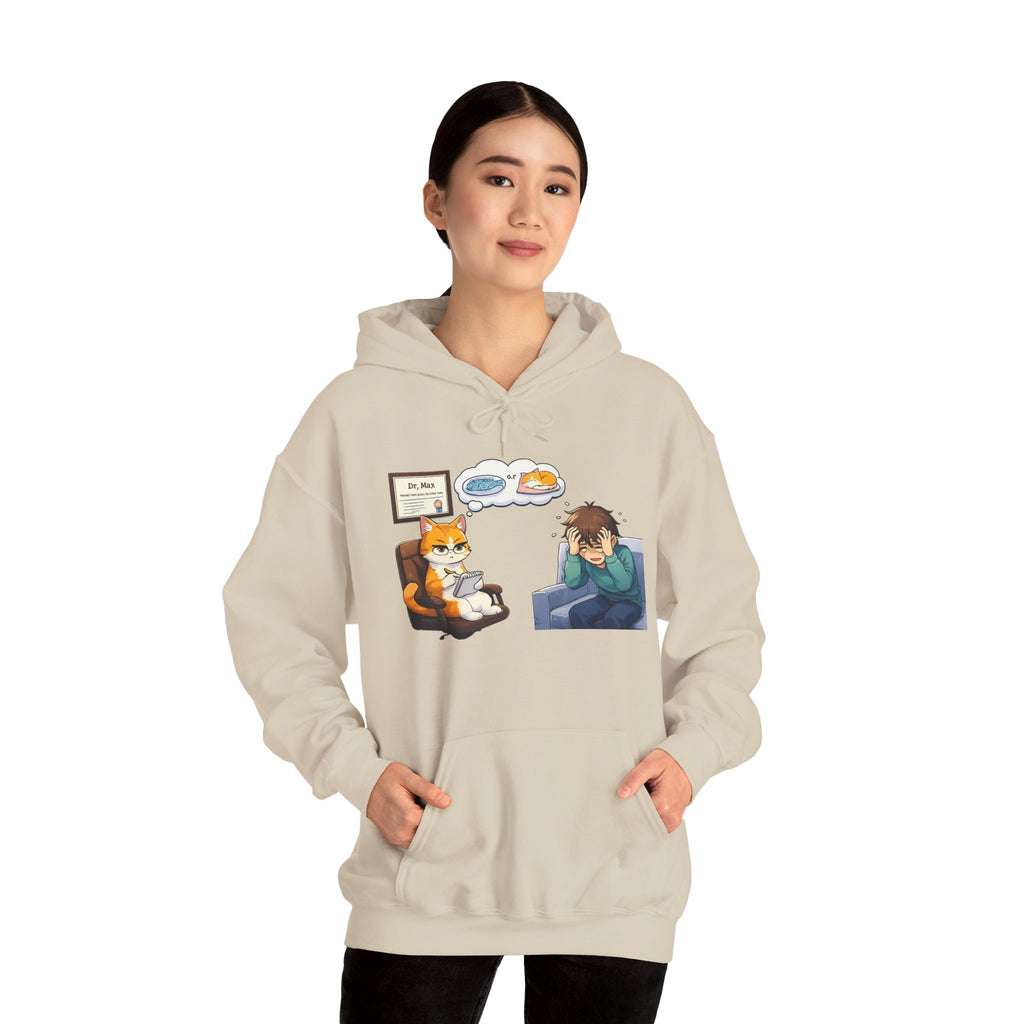 Dr. Max Cat Therapist Hoodie - Funny Mental Health Humor Gift