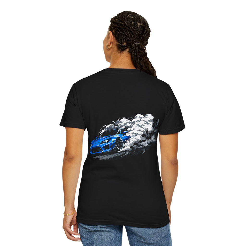 Blue Thunder Drift T-Shirt — Blue Drift Car Design