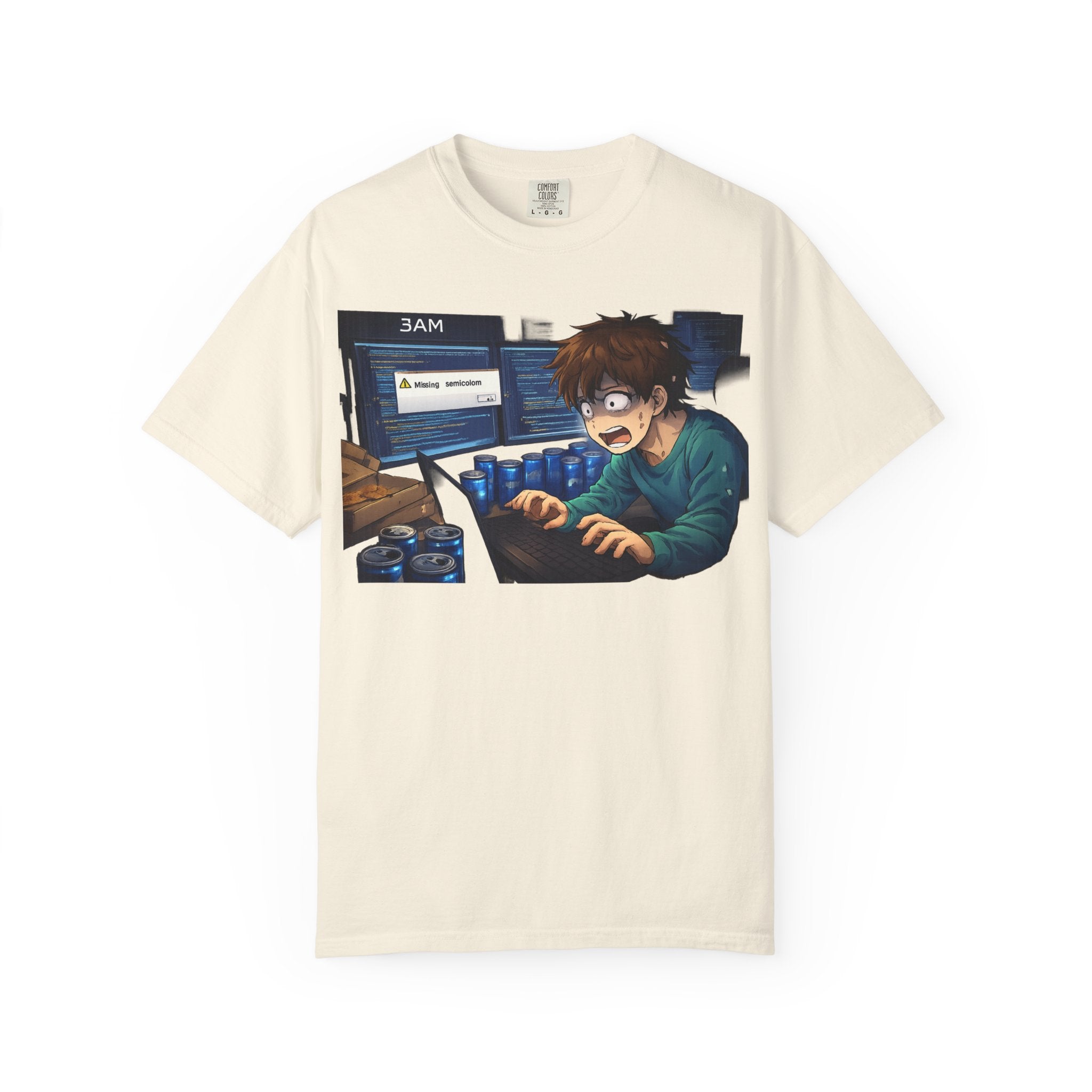 Missing Semicolon 3AM Programmer T-Shirt - Developer Humor Gift