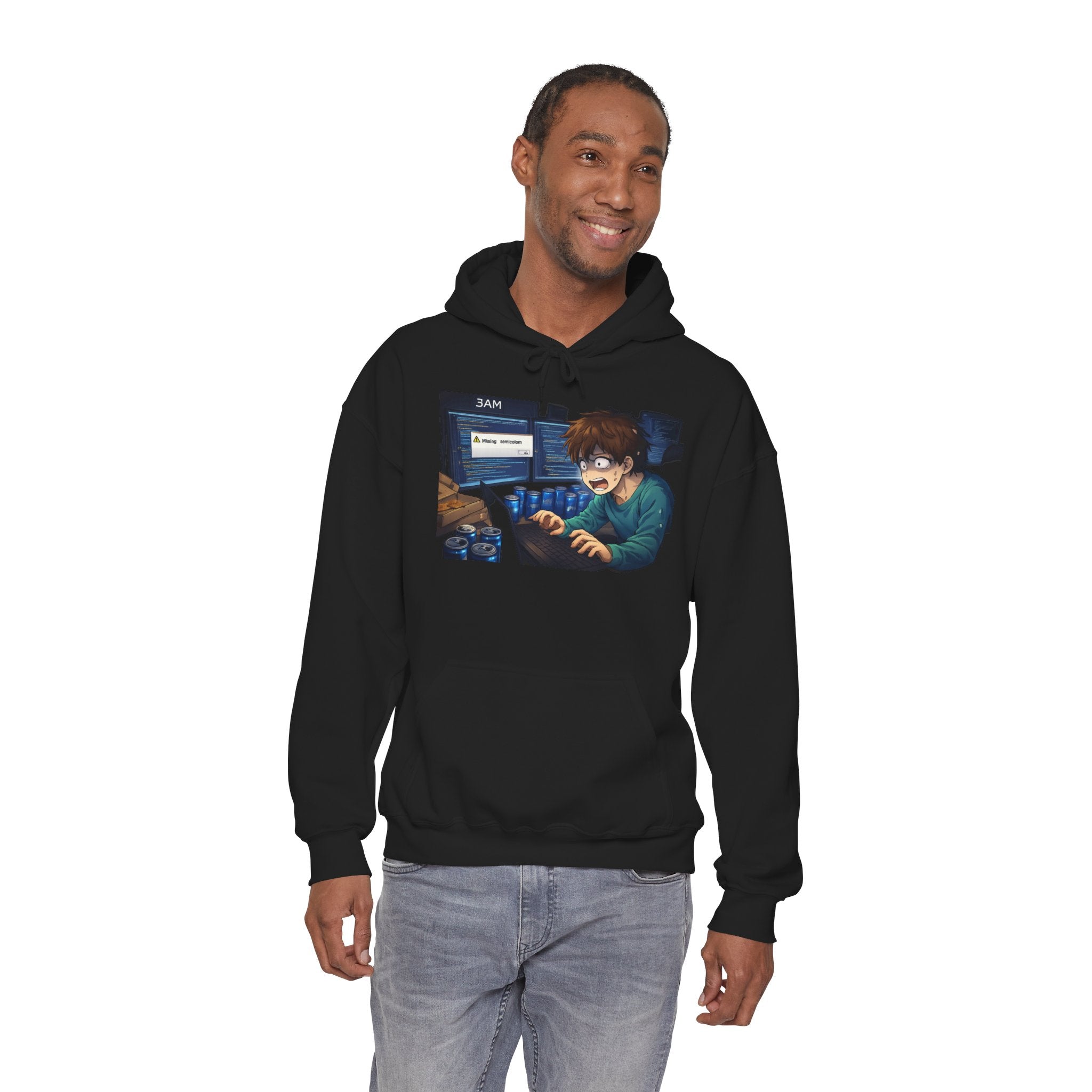 Missing Semicolon 3AM Programmer Hoodie - Developer Humor Gift
