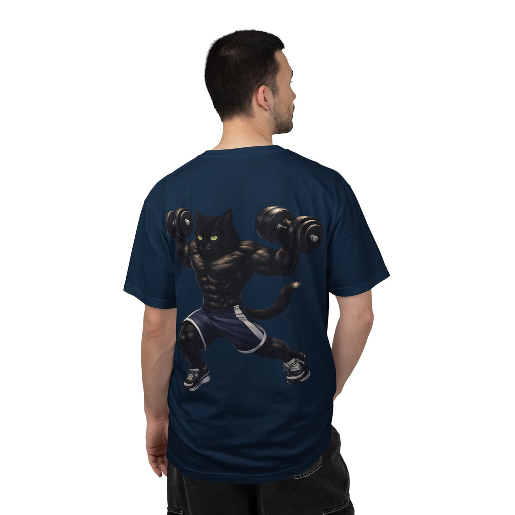 Gym Cat Shirt - Funny Workout Weightlifting T-Shirt - Fitness Lover Gift for Men Women