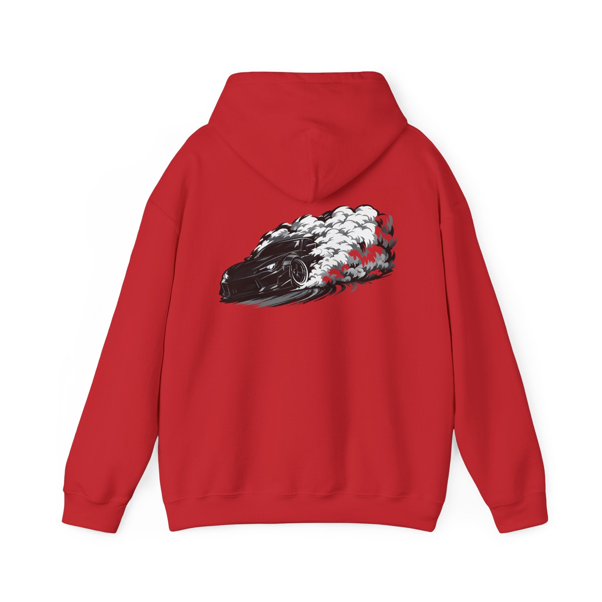 Shadow Drift Black Car Hoodie — Wide-Body Drift Design