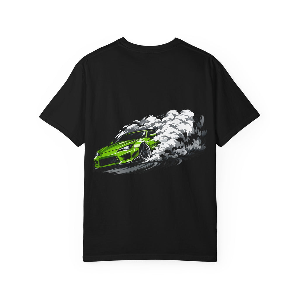 Neon Drift Green Car T-Shirt