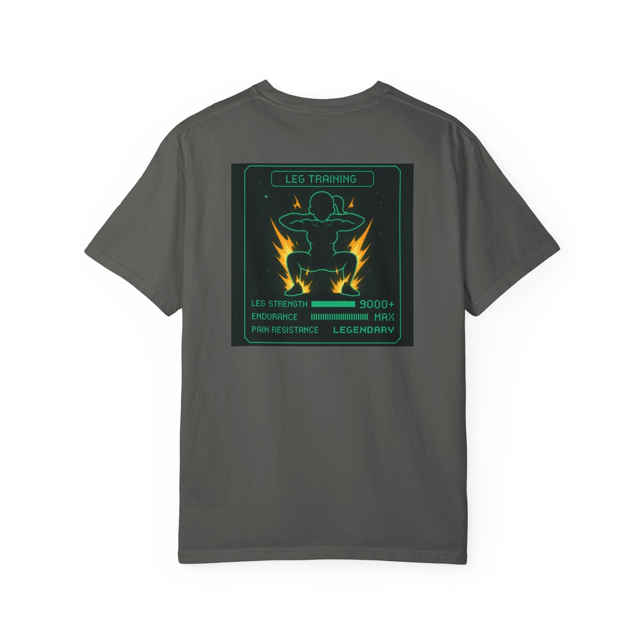 Women’s Gaming RPG Leg Day T-Shirt — "Leg Training Stats 9000+"