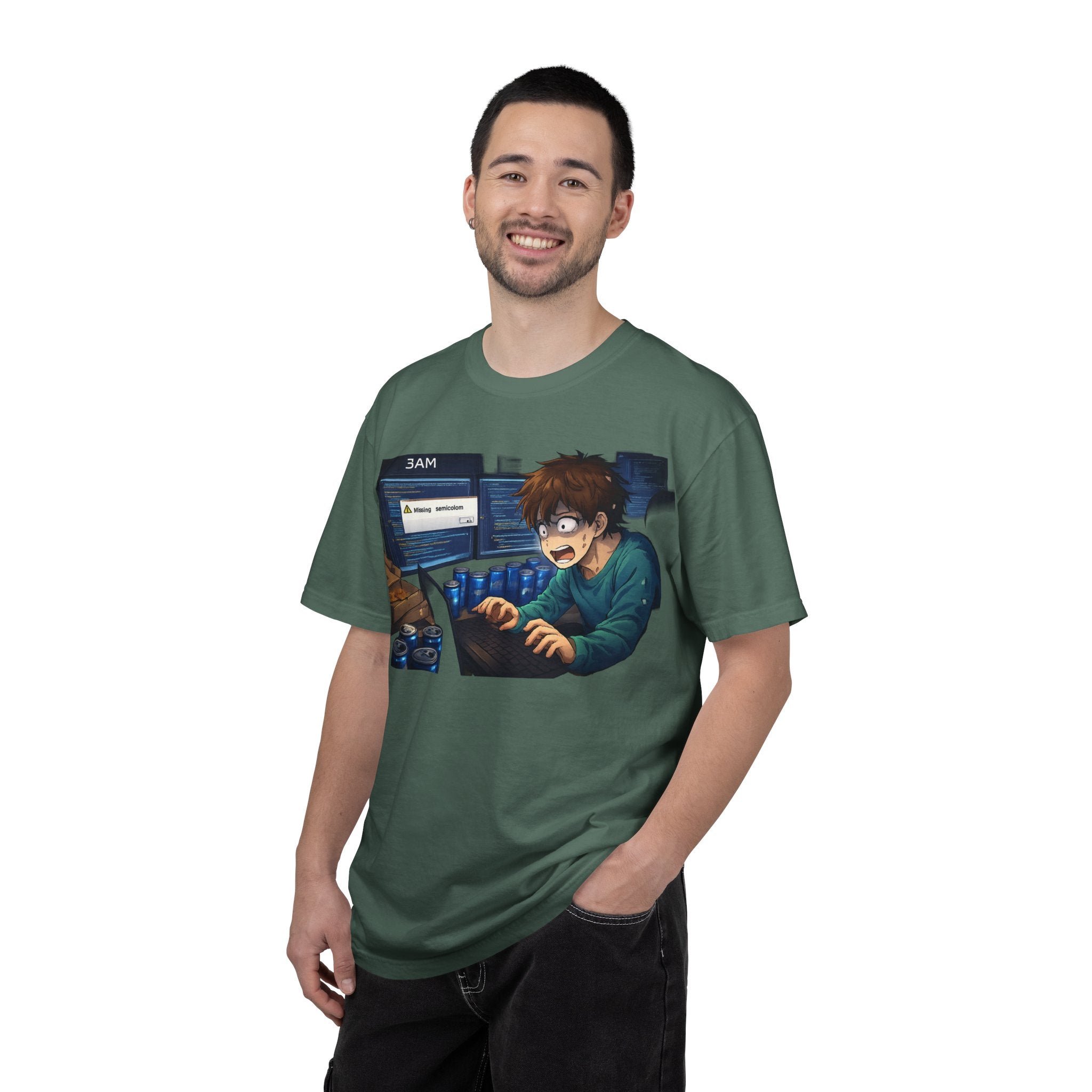Missing Semicolon 3AM Programmer T-Shirt - Developer Humor Gift