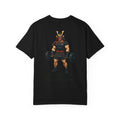 Samurai Gym Shirt — "The Bar Doesn't Care Who You Were Yesterday" Warrior Fitness Tee
