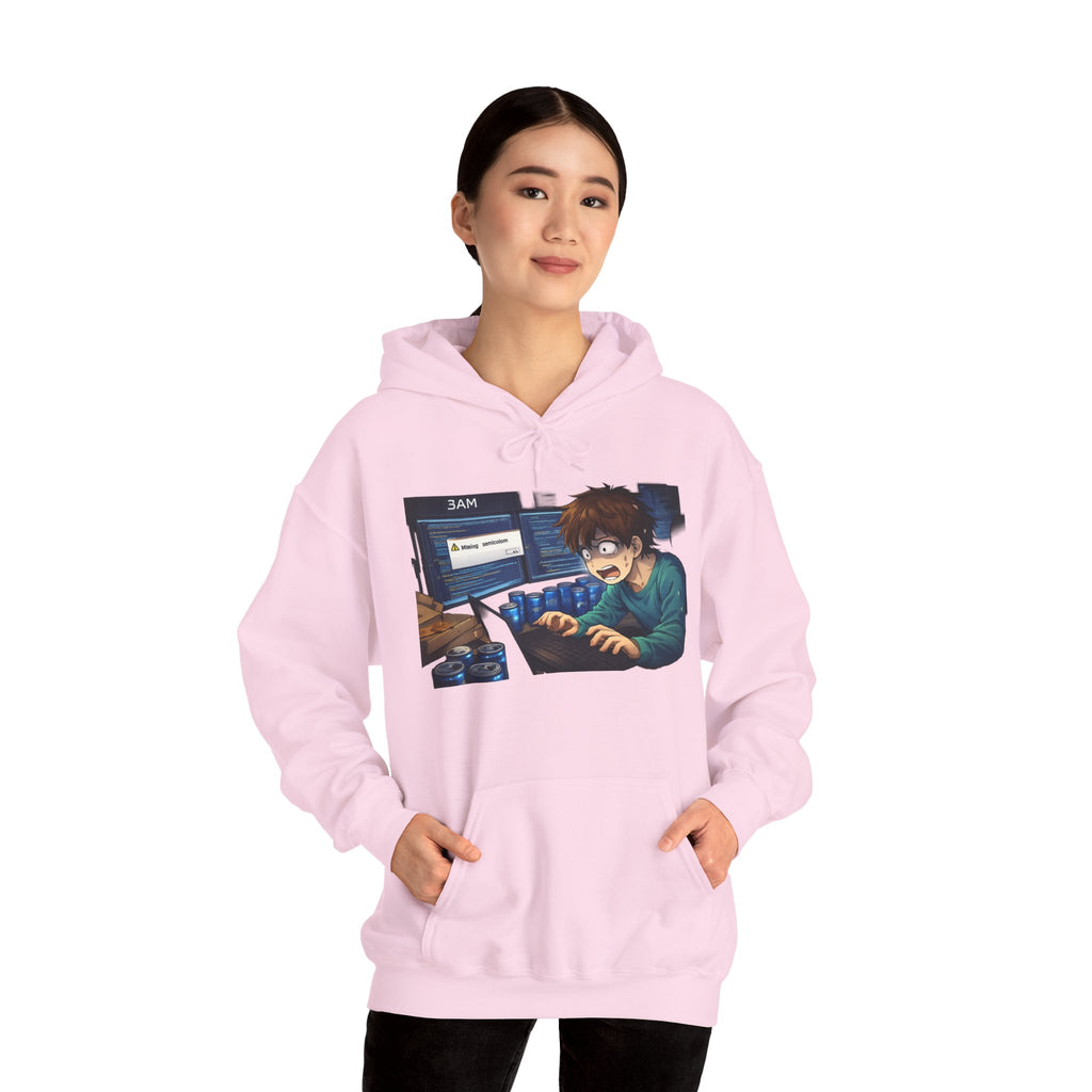 Missing Semicolon 3AM Programmer Hoodie - Developer Humor Gift