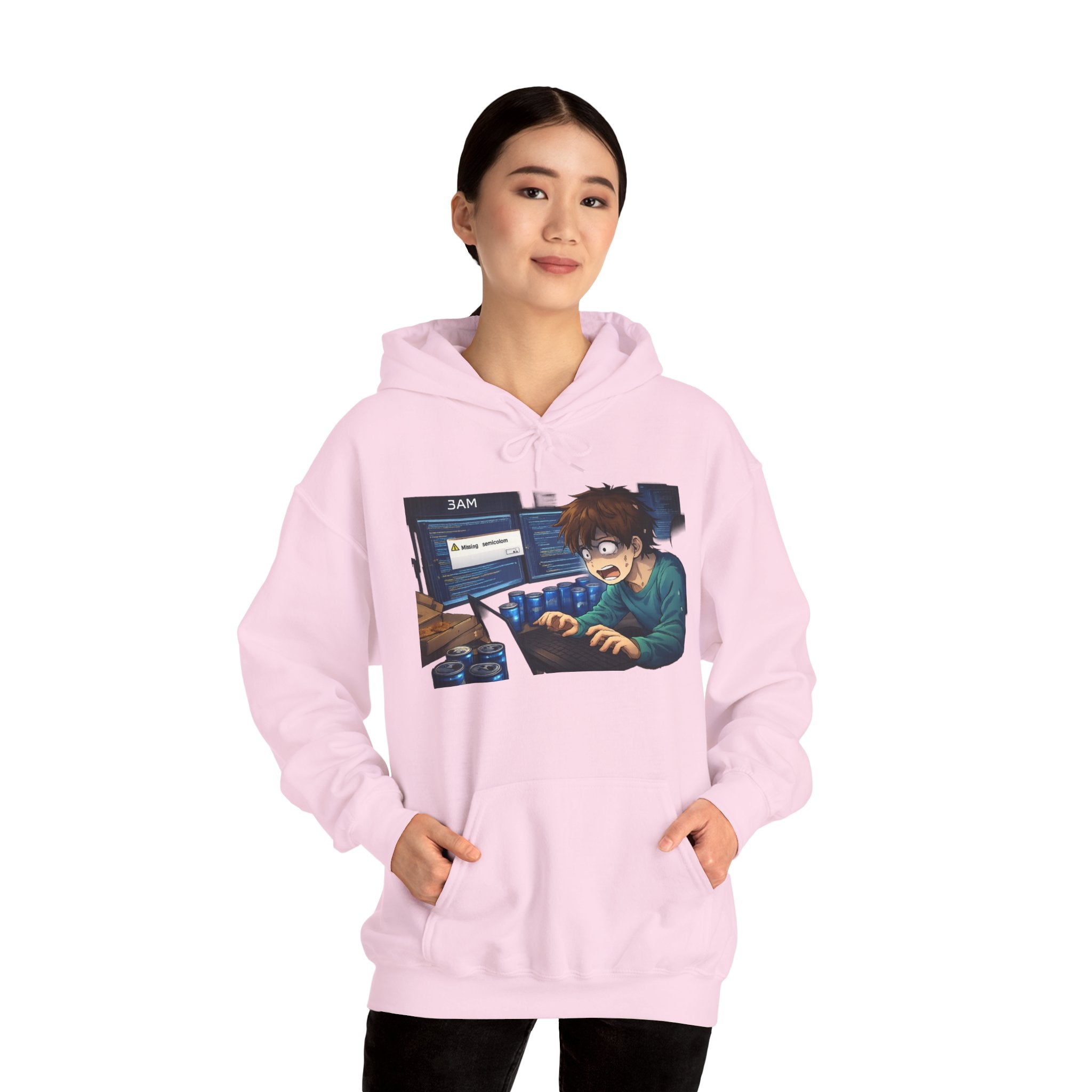 Missing Semicolon 3AM Programmer Hoodie - Developer Humor Gift