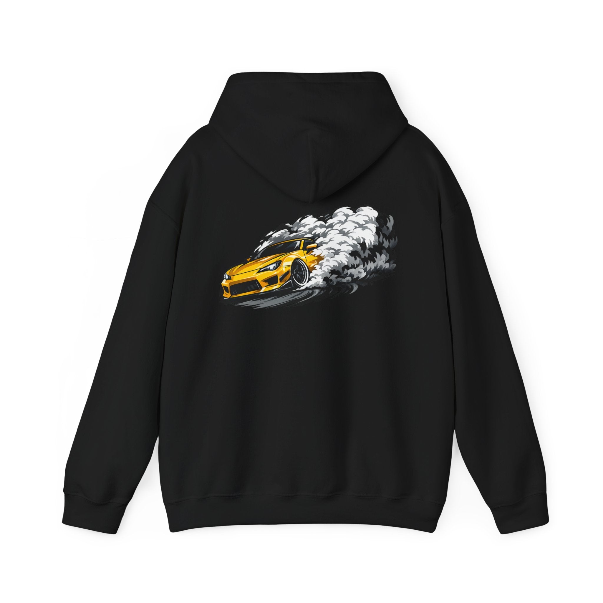 Golden Drift Yellow Car Hoodie