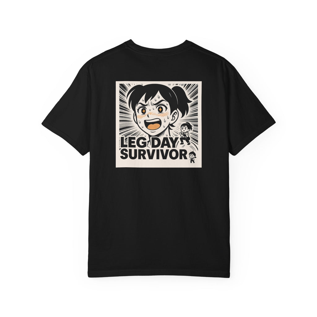 Leg Day Survivor Women’s Shirt - Funny Gym Workout Anime Fitness T-Shirt