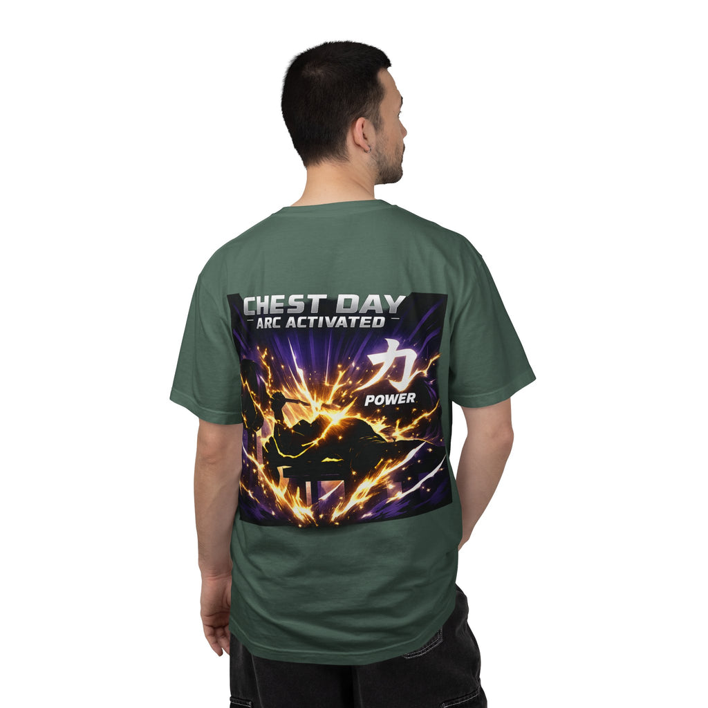Chest Day Arc Activated Men’s Power Kanji Gym T-Shirt