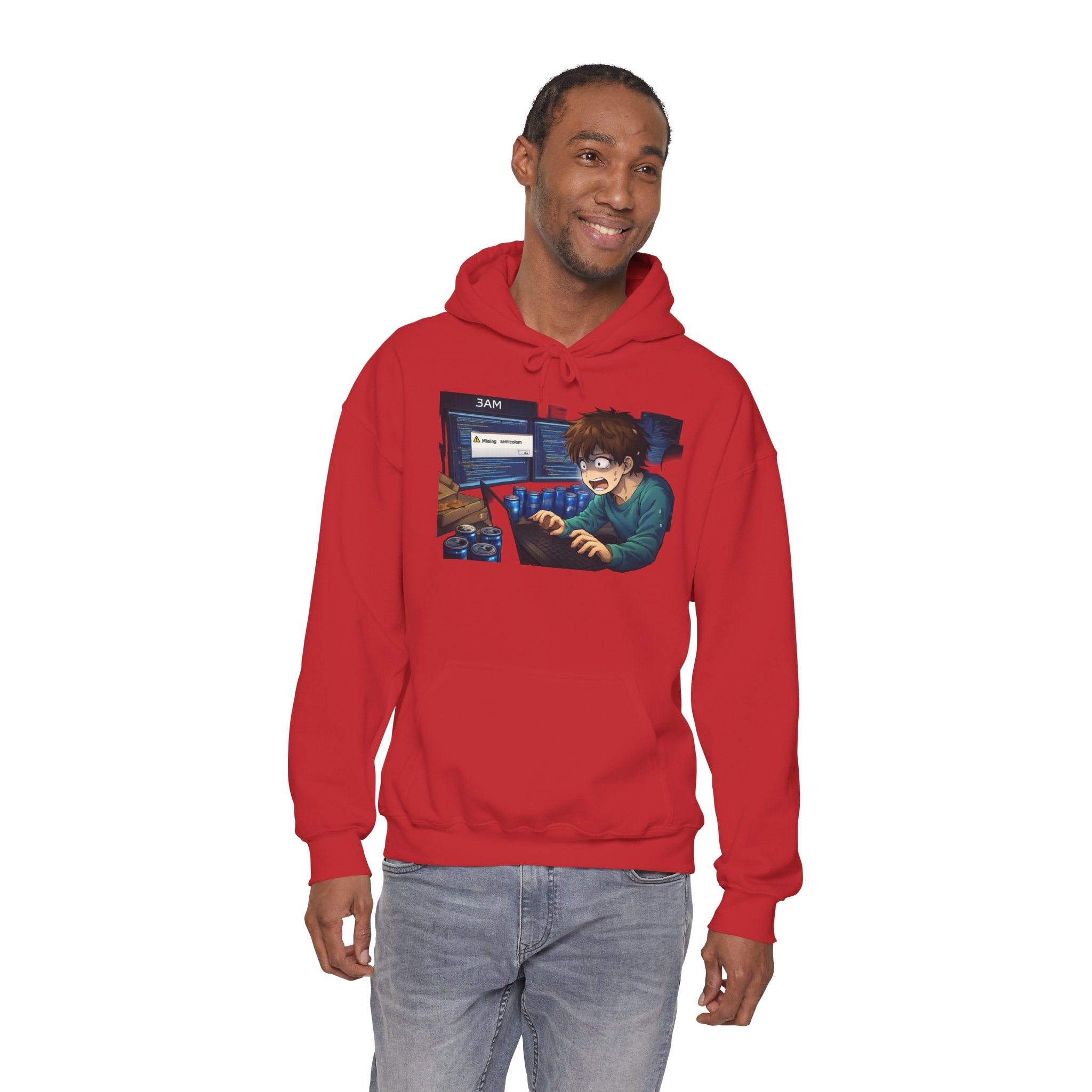 Missing Semicolon 3AM Programmer Hoodie - Developer Humor Gift