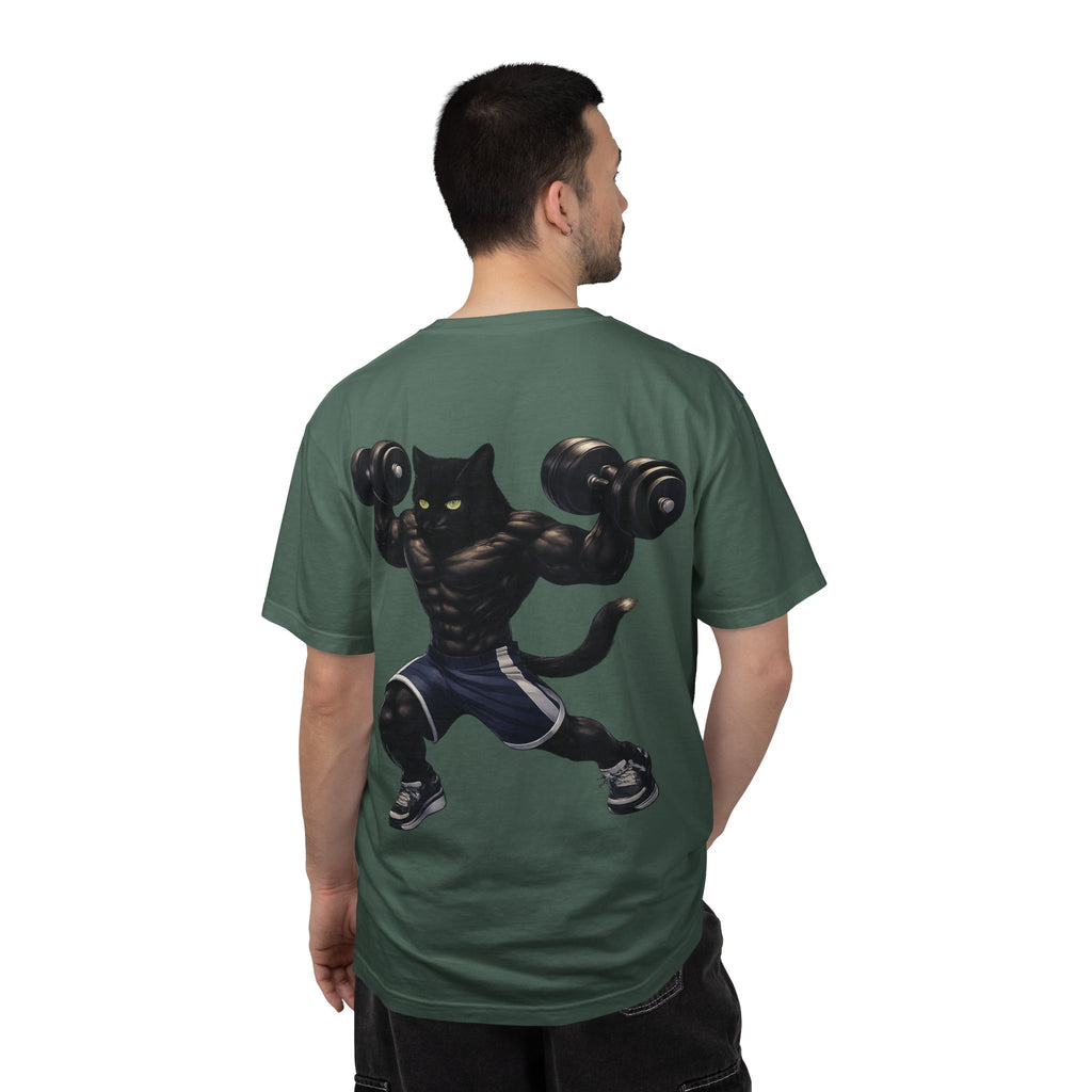Gym Cat Shirt - Funny Workout Weightlifting T-Shirt - Fitness Lover Gift for Men Women