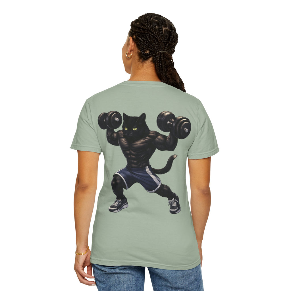 Gym Cat Shirt - Funny Workout Weightlifting T-Shirt - Fitness Lover Gift for Men Women