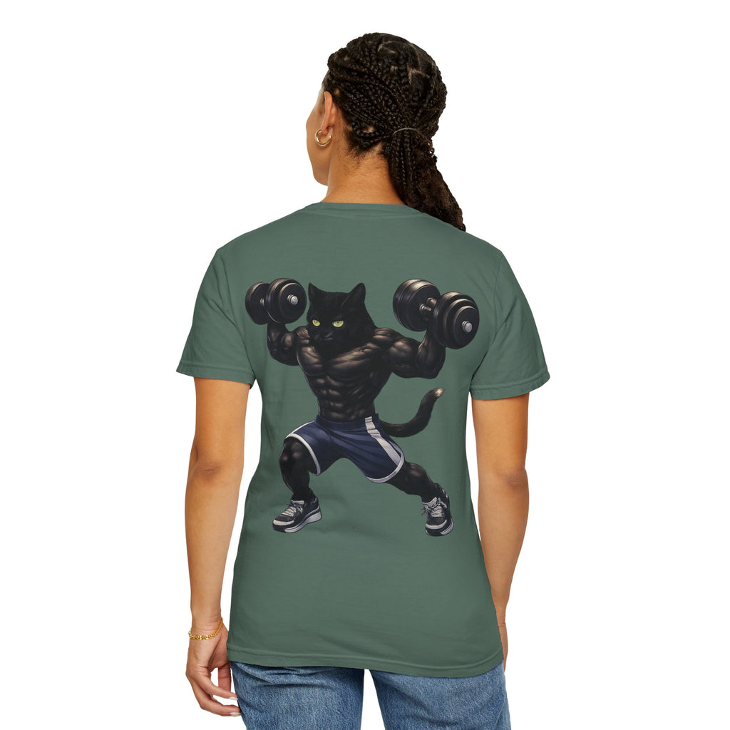 Gym Cat Shirt - Funny Workout Weightlifting T-Shirt - Fitness Lover Gift for Men Women