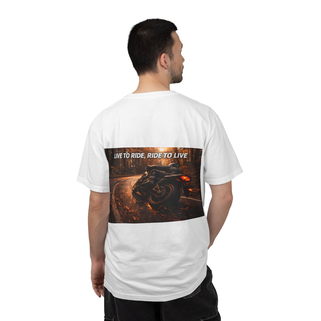 Live To Ride, Ride To Live Motorcycle T-Shirt — Autumn Ride Biker Graphic