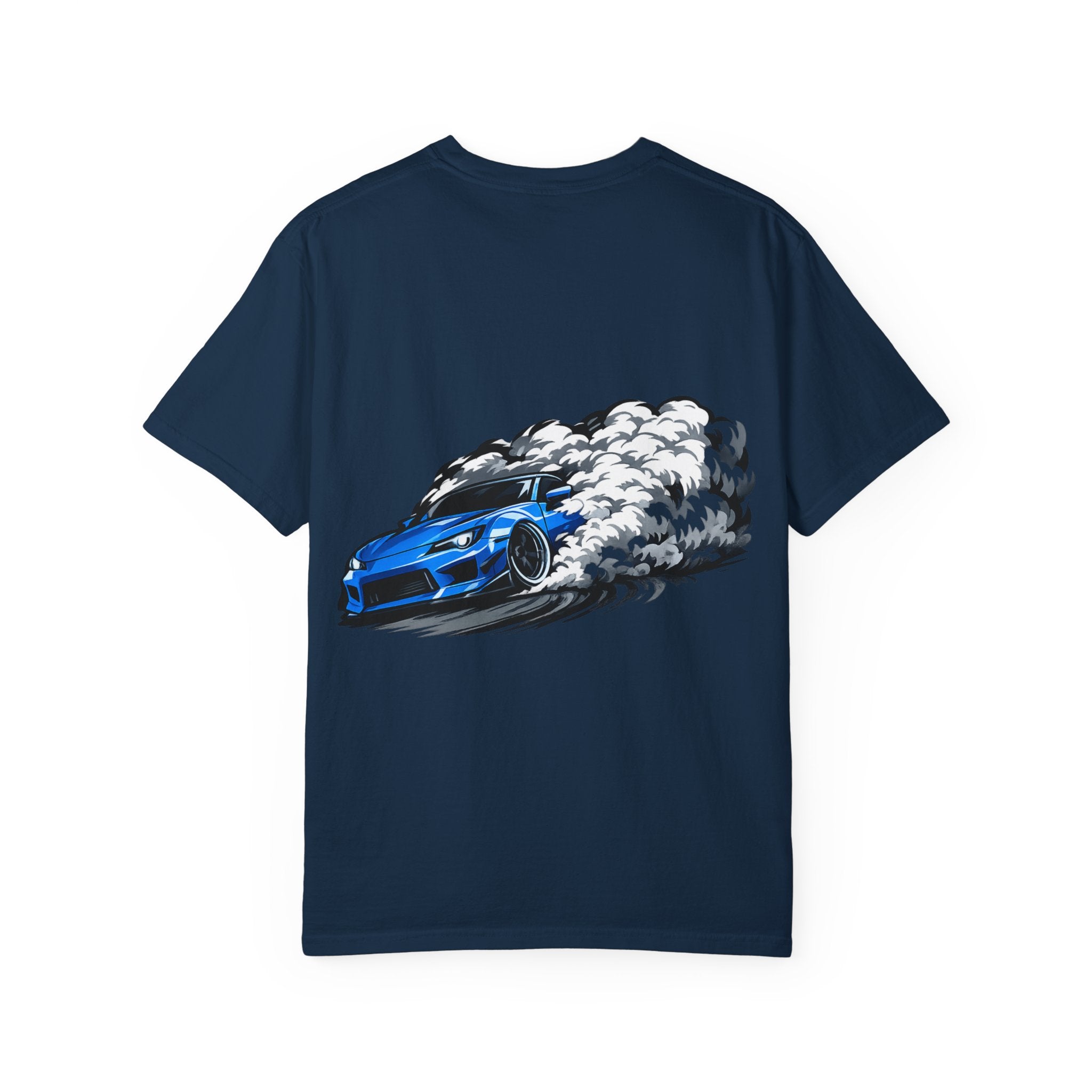 Blue Thunder Drift T-Shirt — Blue Drift Car Design