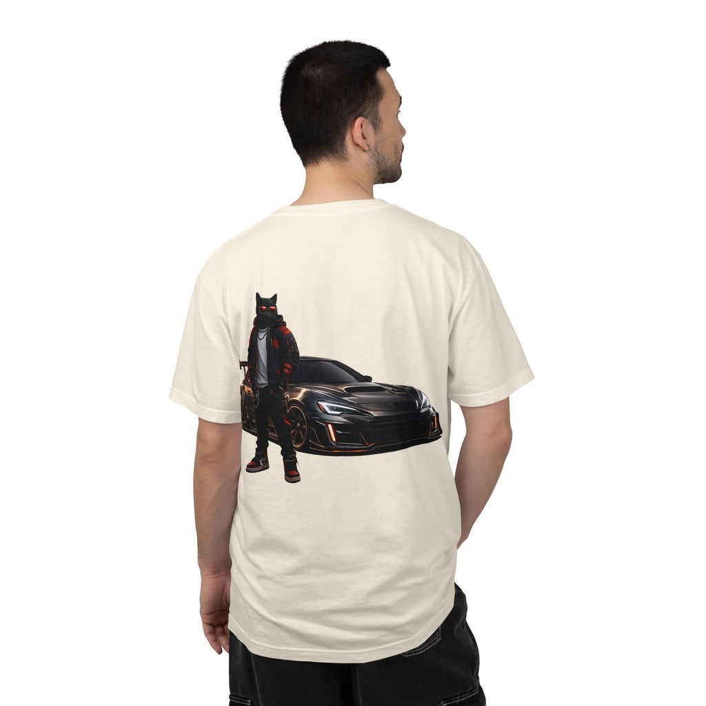 Cool Black Cat Streetwear Custom Widebody Sports Car JDM T-Shirt