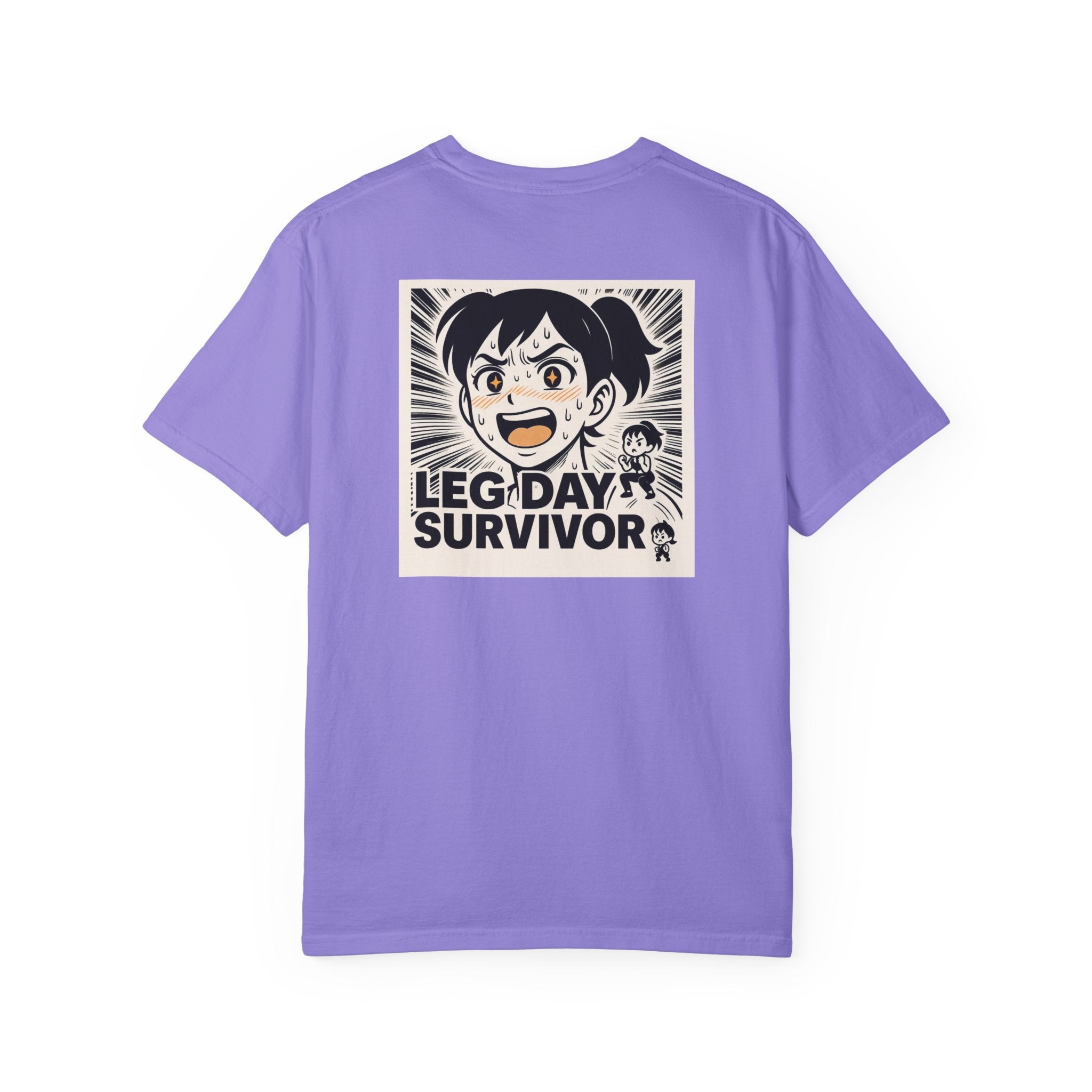 Leg Day Survivor Women’s Shirt - Funny Gym Workout Anime Fitness T-Shirt