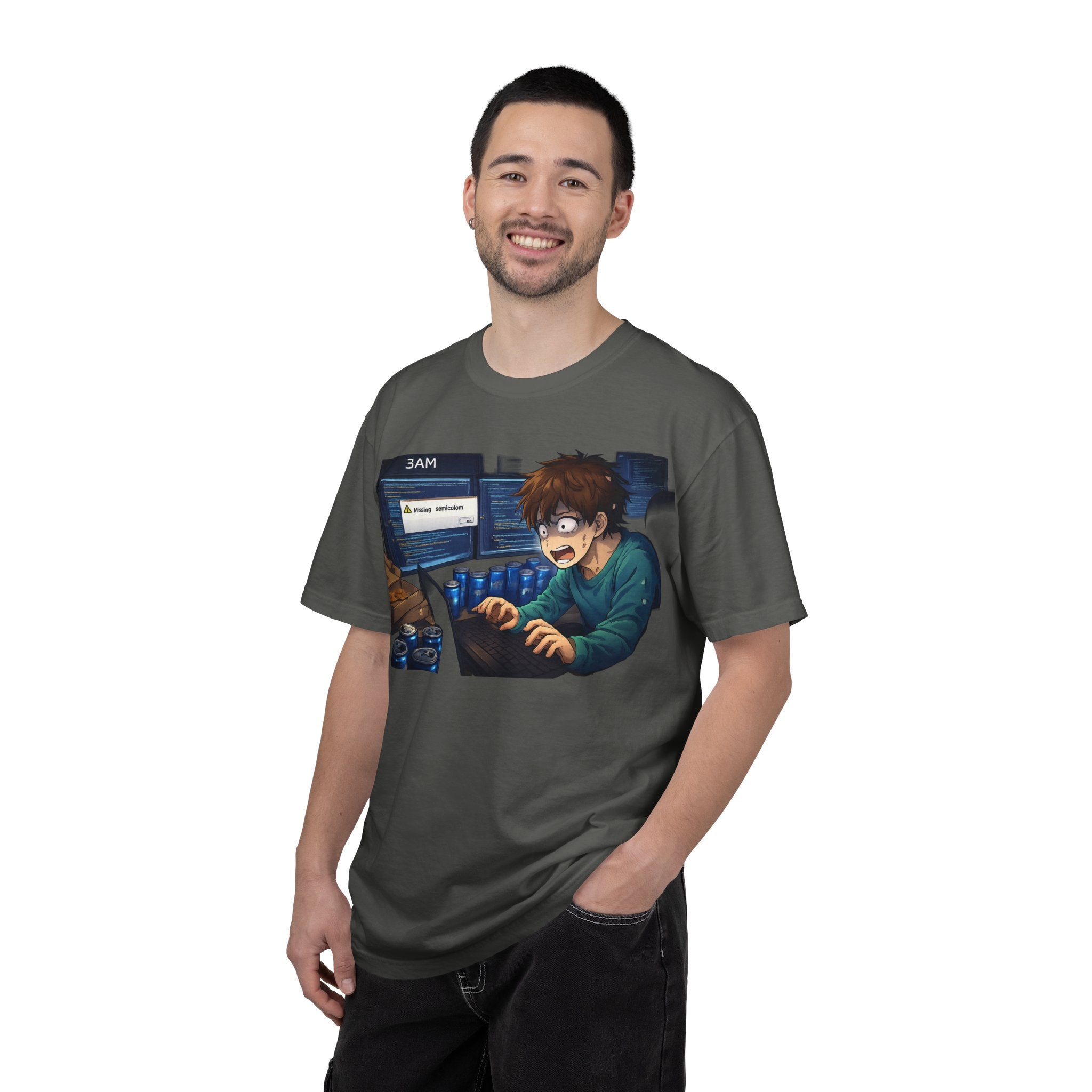 Missing Semicolon 3AM Programmer T-Shirt - Developer Humor Gift