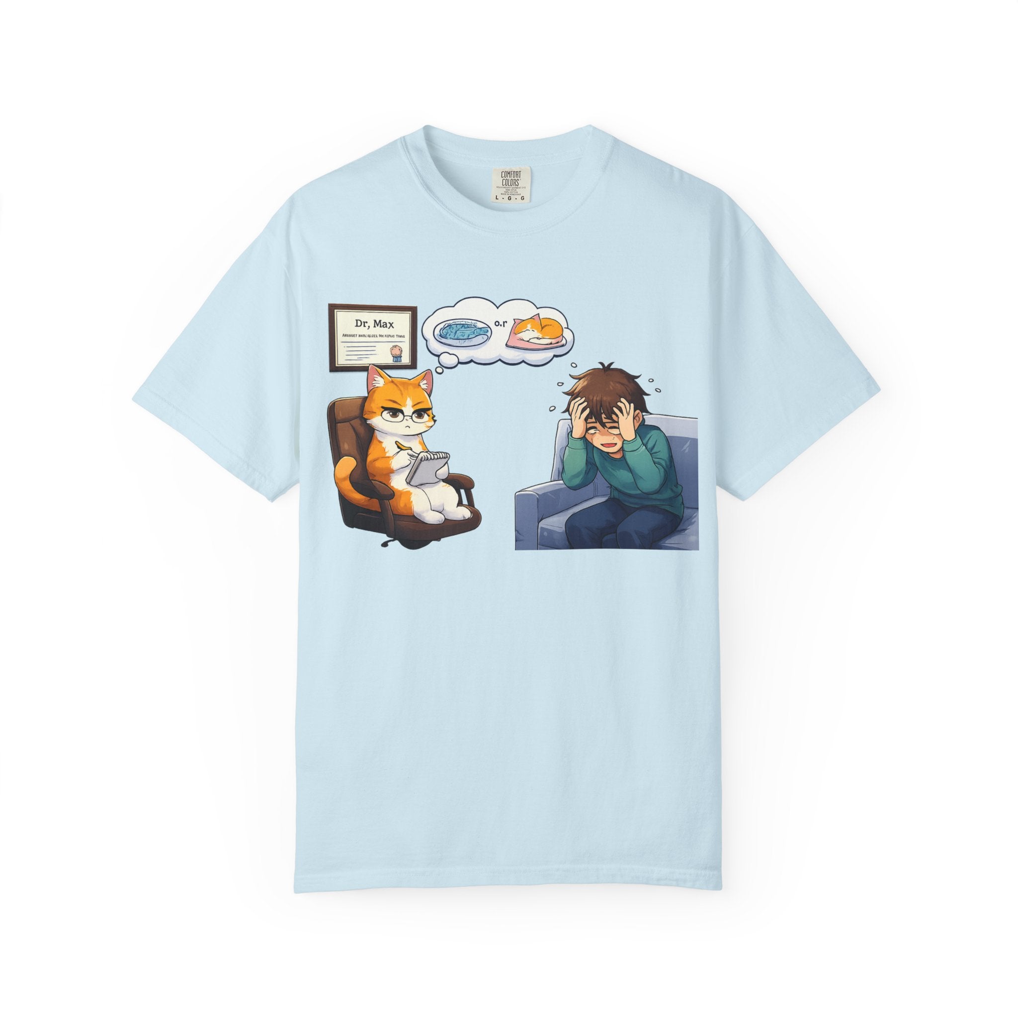 Dr. Max Cat Therapist T-Shirt - Funny Mental Health Humor Gift