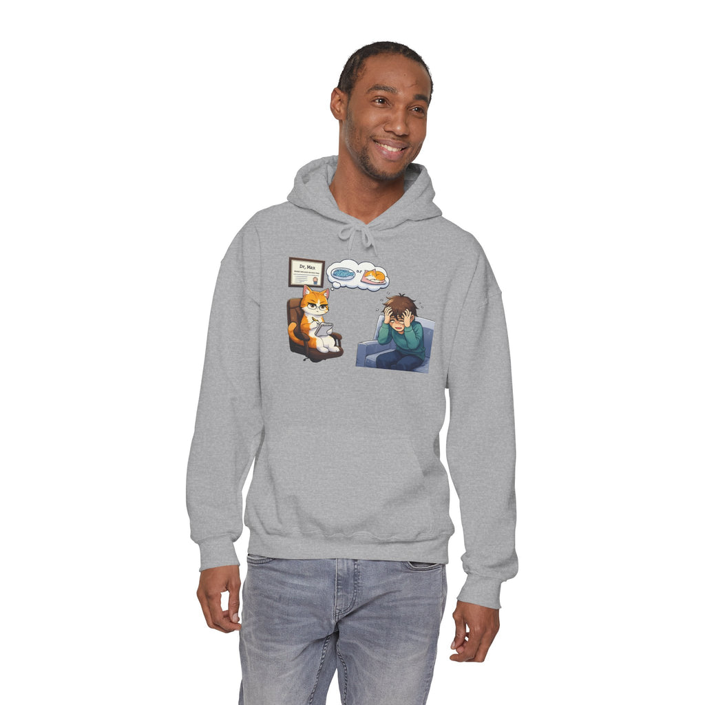 Dr. Max Cat Therapist Hoodie - Funny Mental Health Humor Gift