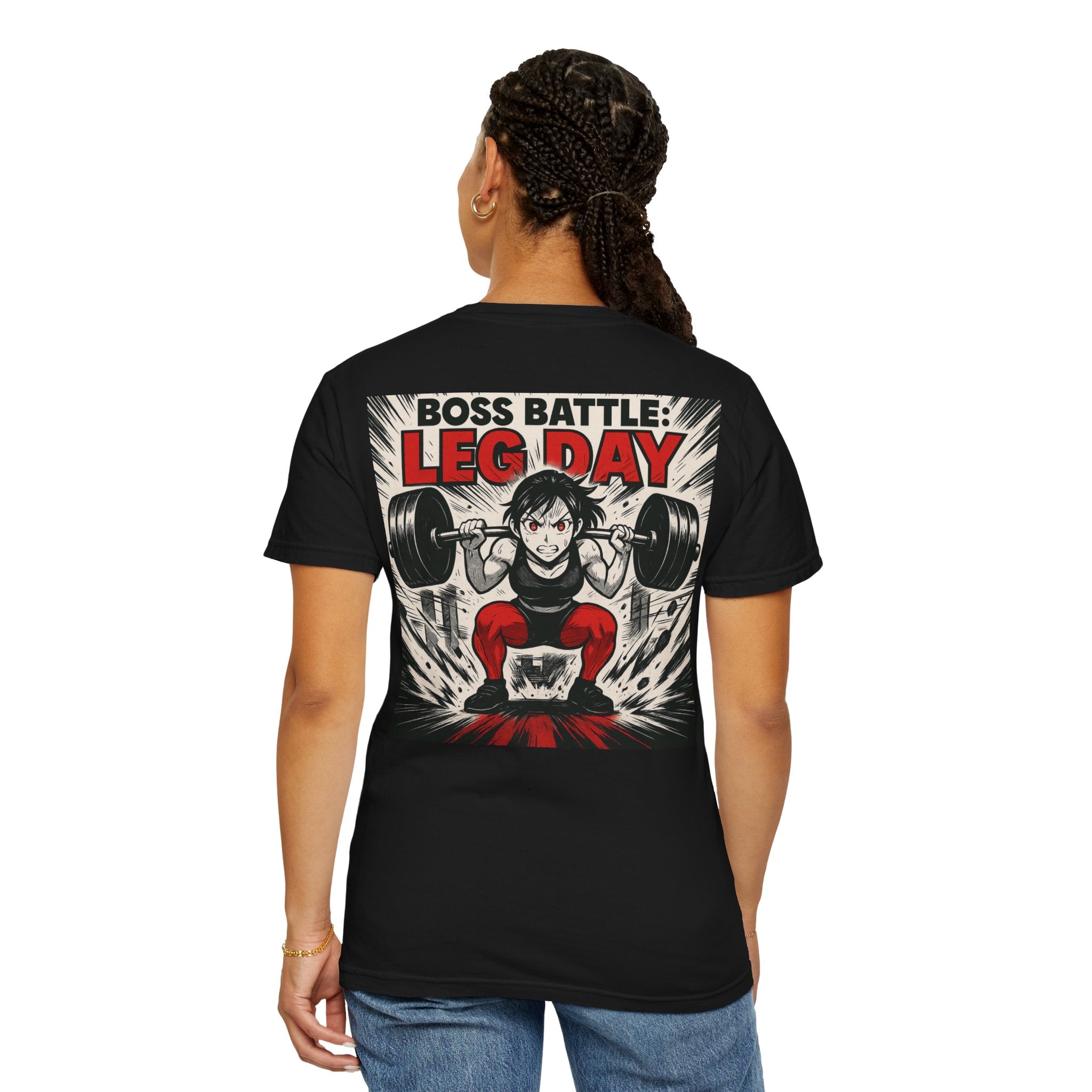 Boss Battle: Leg Day — Anime Female Gym T-Shirt