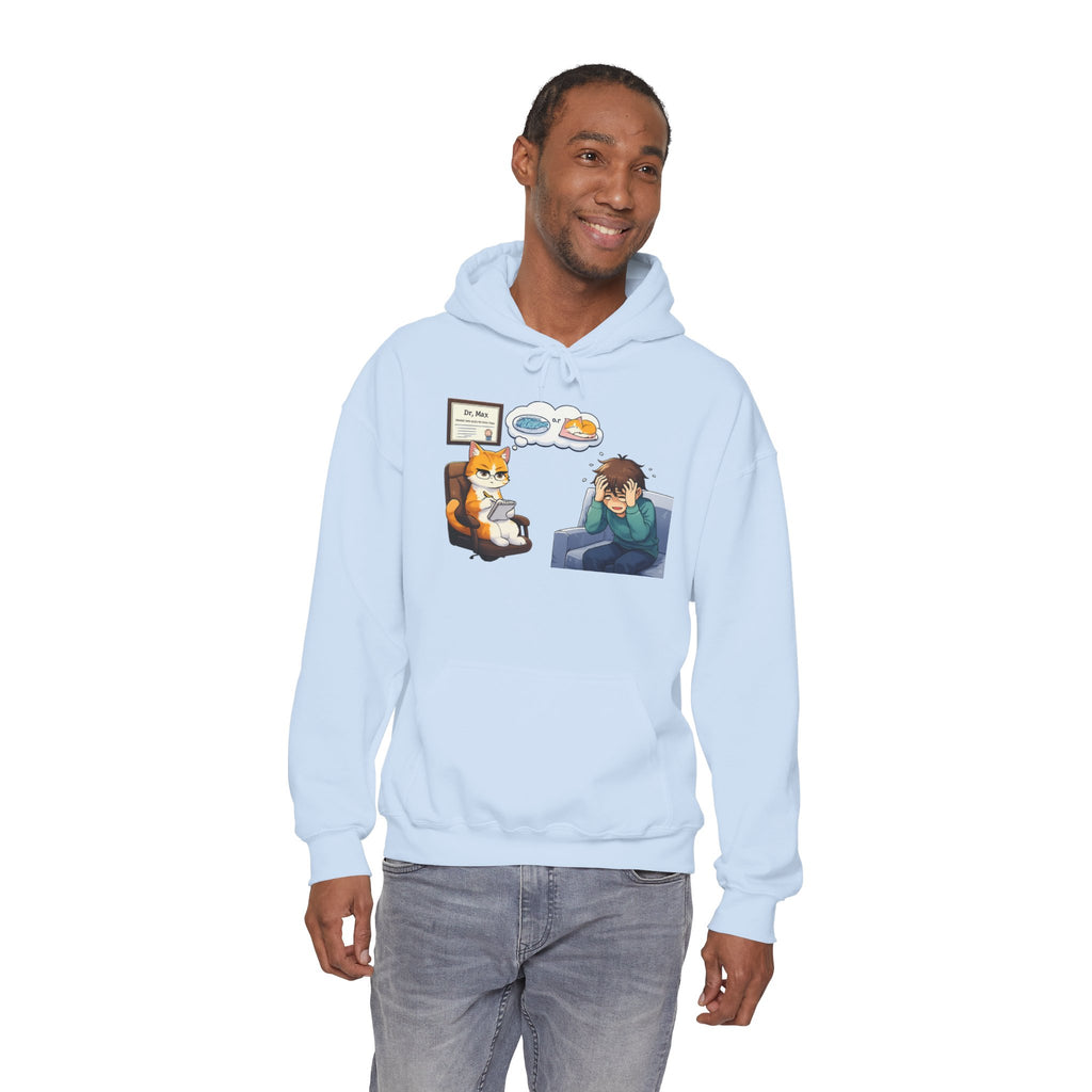 Dr. Max Cat Therapist Hoodie - Funny Mental Health Humor Gift