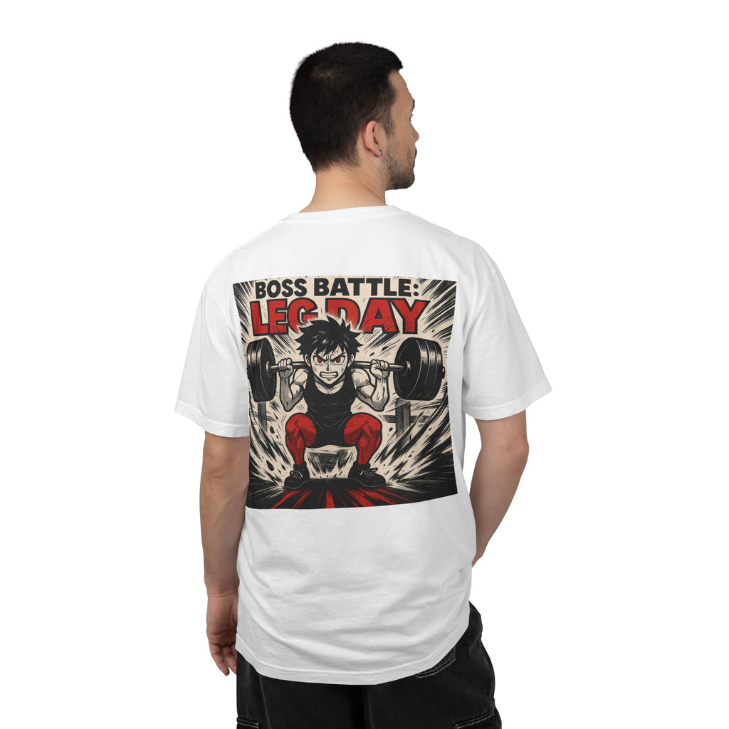 Boss Battle: Leg Day T-Shirt — Anime Gym Male Lifter