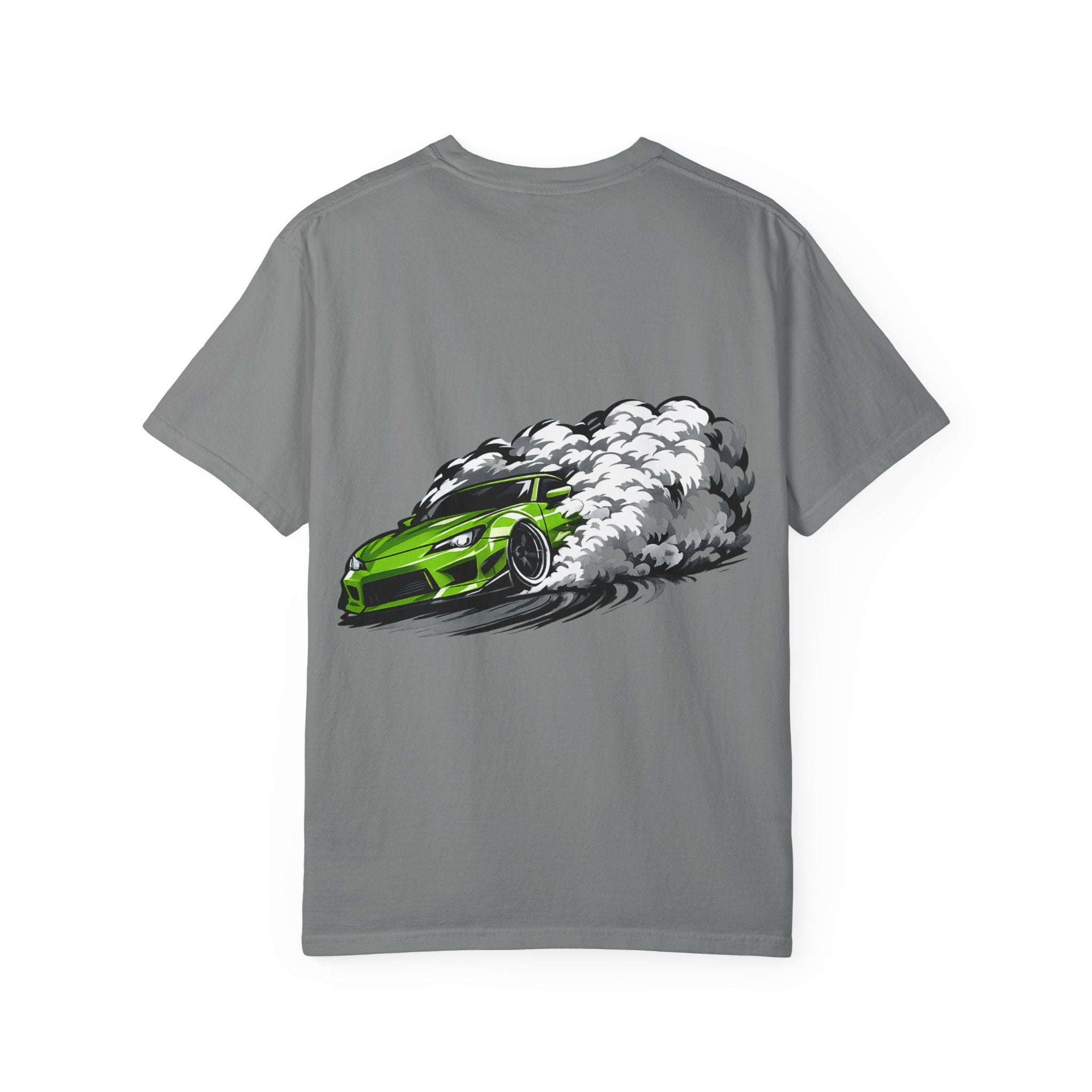 Neon Drift Green Car T-Shirt