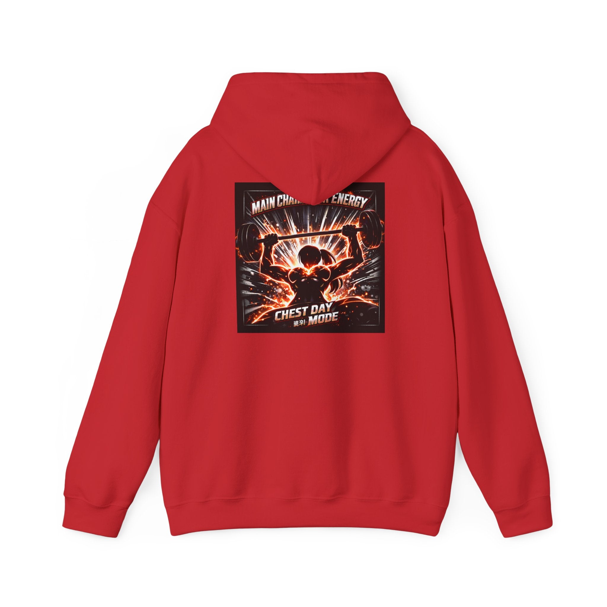 Main Character Energy Chest Day Women’s Hoodie - Anime Gym Fitness Apparel