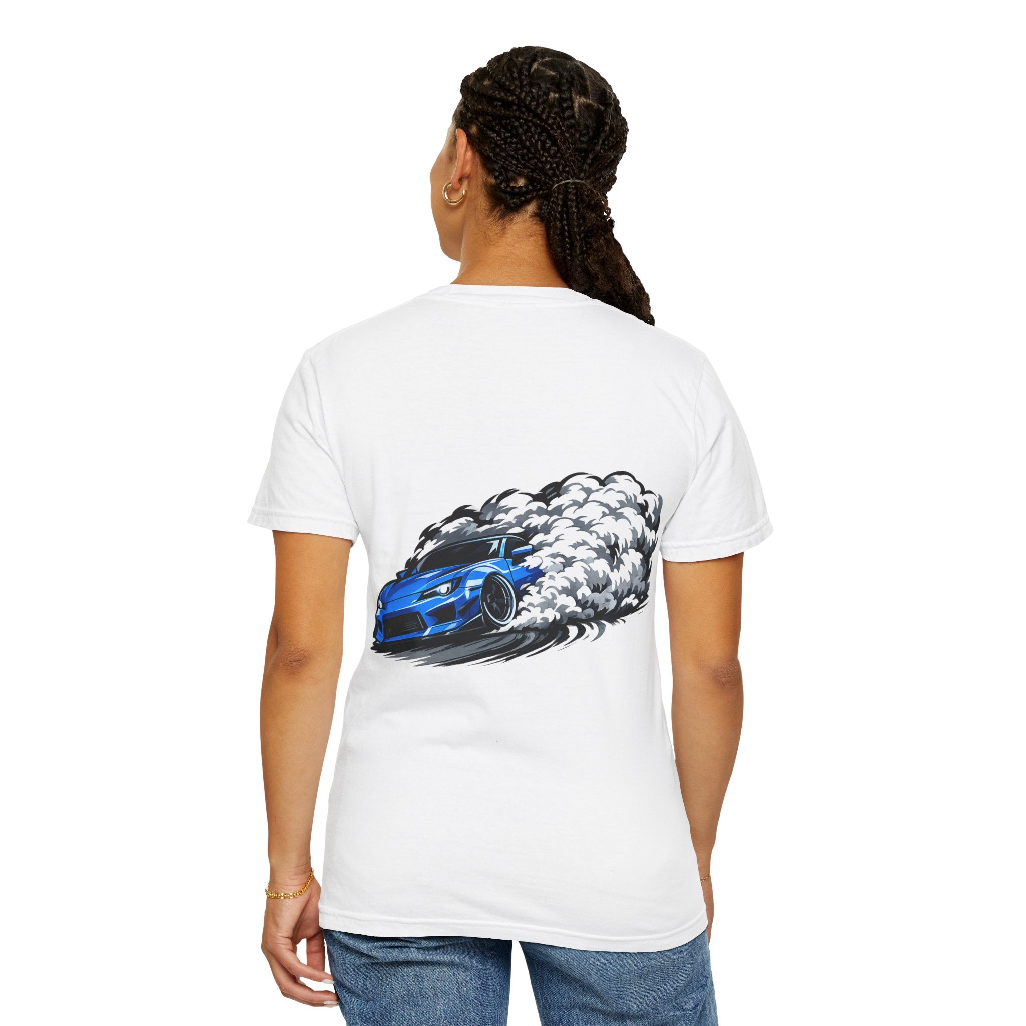 Blue Thunder Drift T-Shirt — Blue Drift Car Design