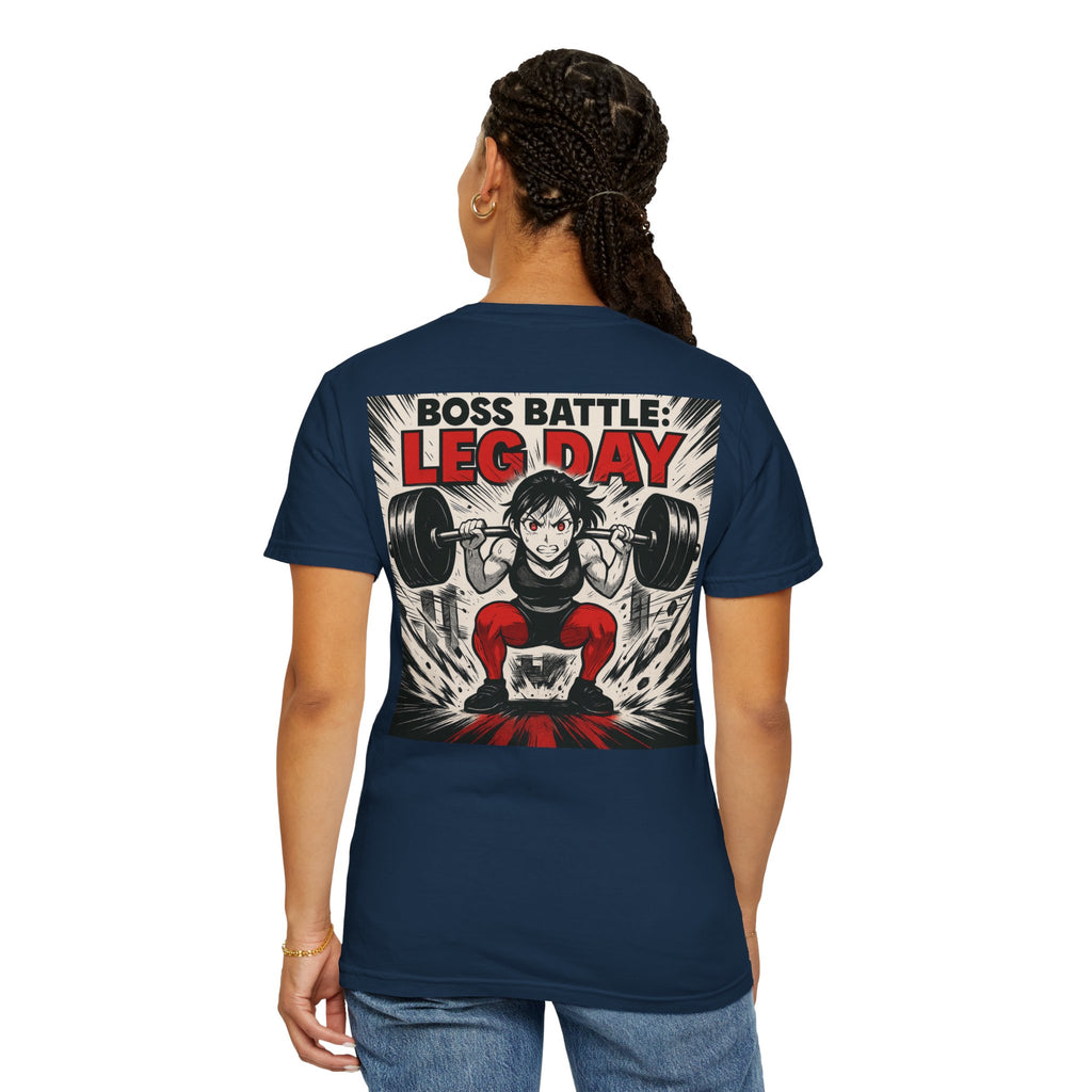 Boss Battle: Leg Day — Anime Female Gym T-Shirt