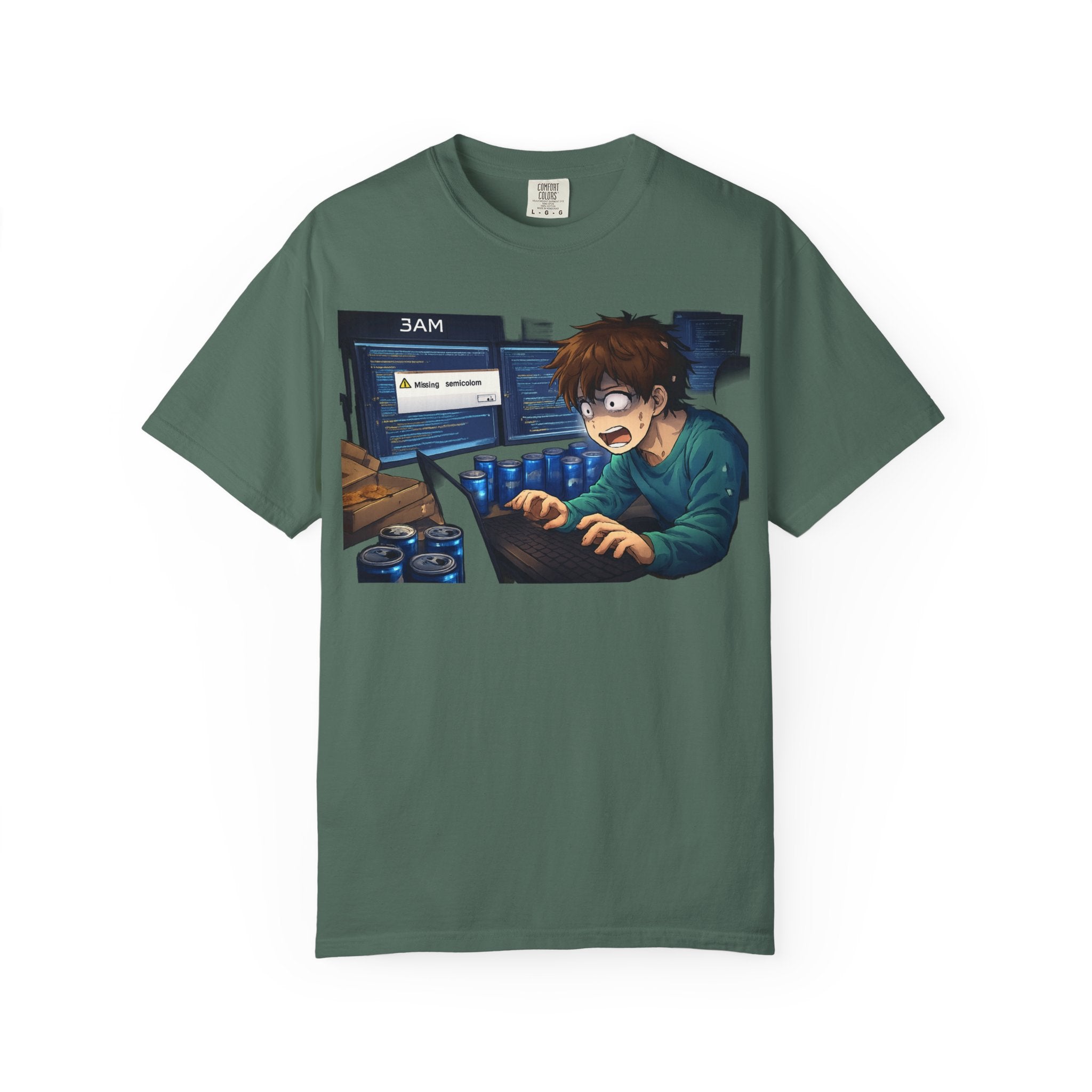 Missing Semicolon 3AM Programmer T-Shirt - Developer Humor Gift