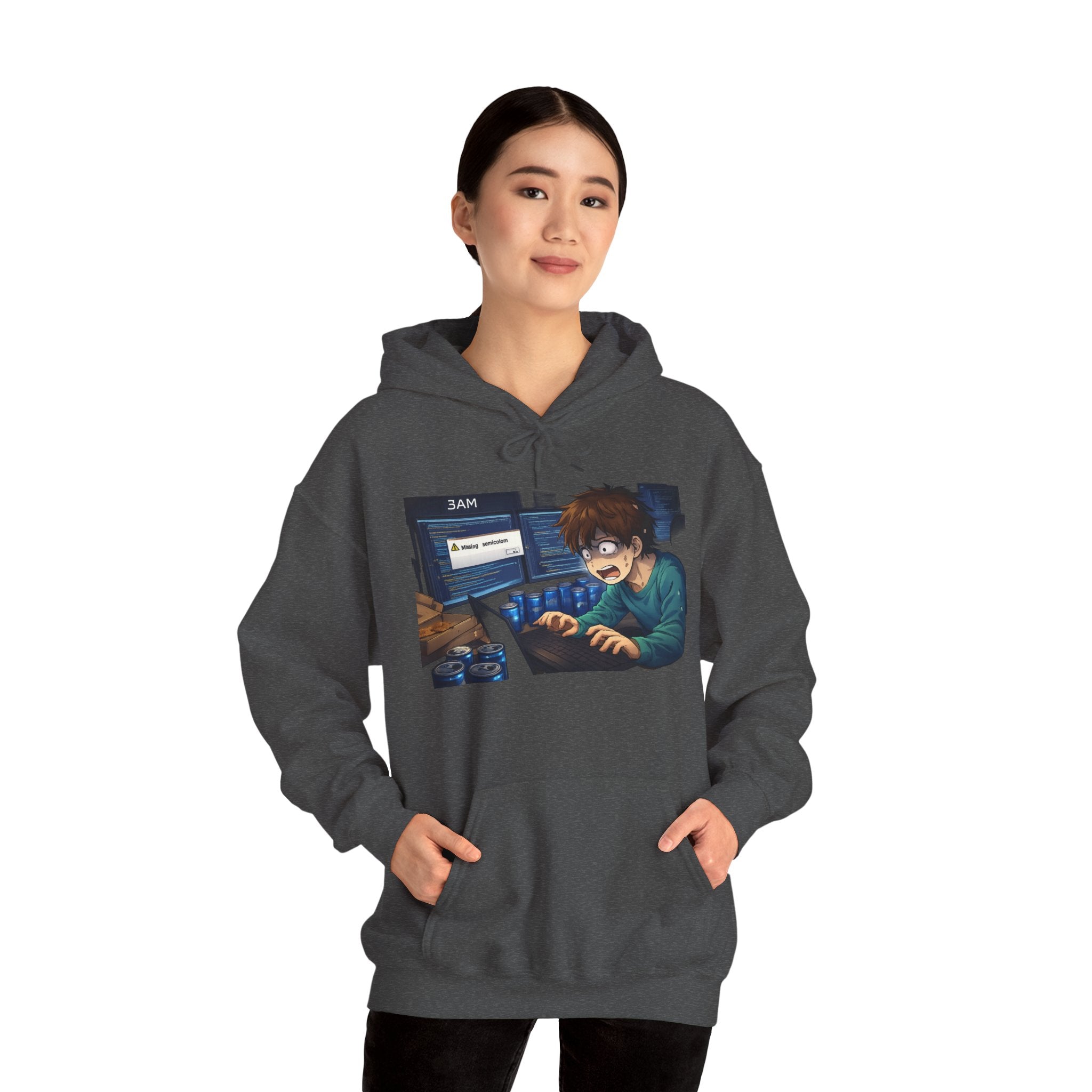 Missing Semicolon 3AM Programmer Hoodie - Developer Humor Gift