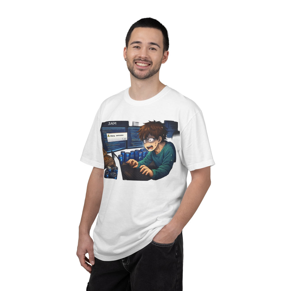 Missing Semicolon 3AM Programmer T-Shirt - Developer Humor Gift