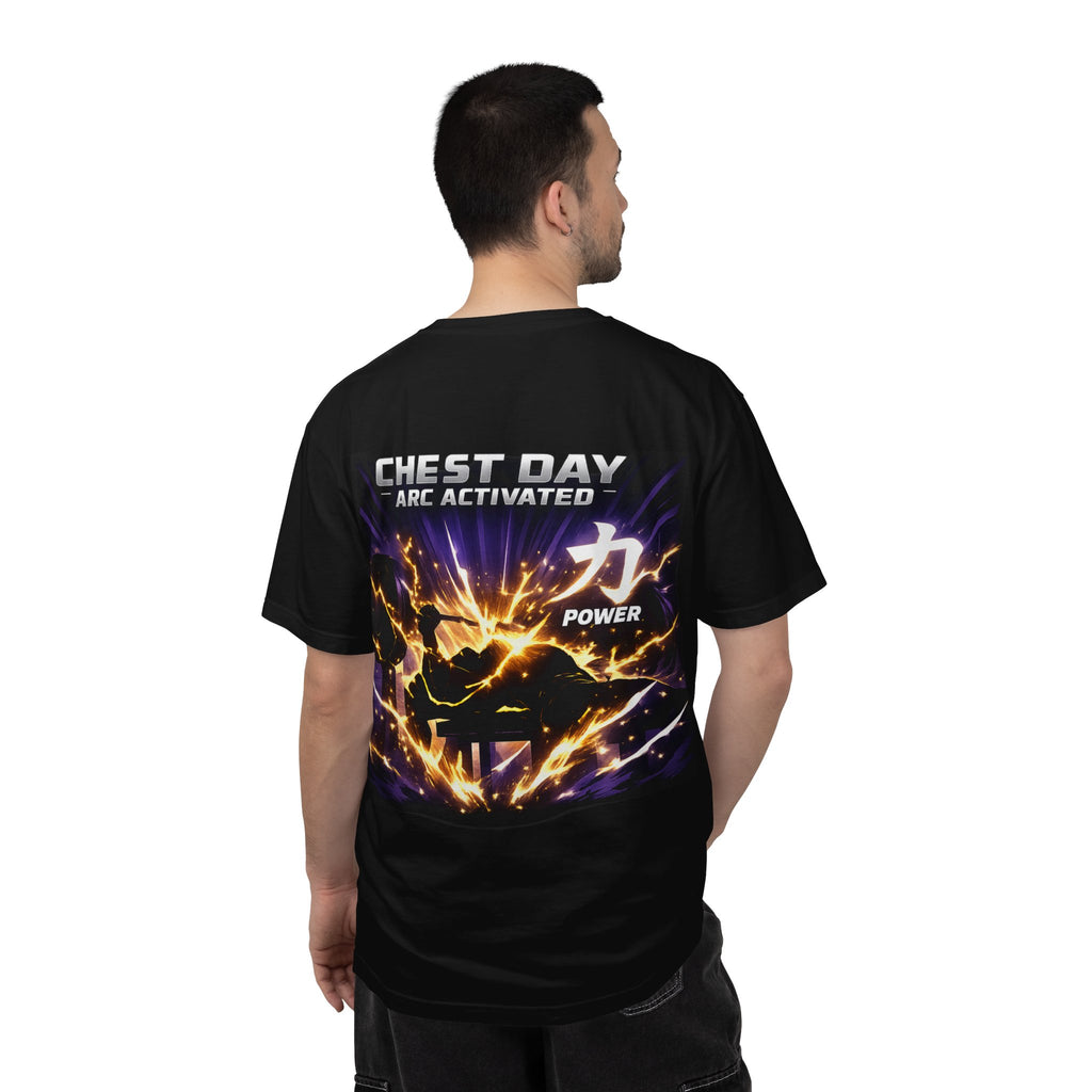 Chest Day Arc Activated Men’s Power Kanji Gym T-Shirt
